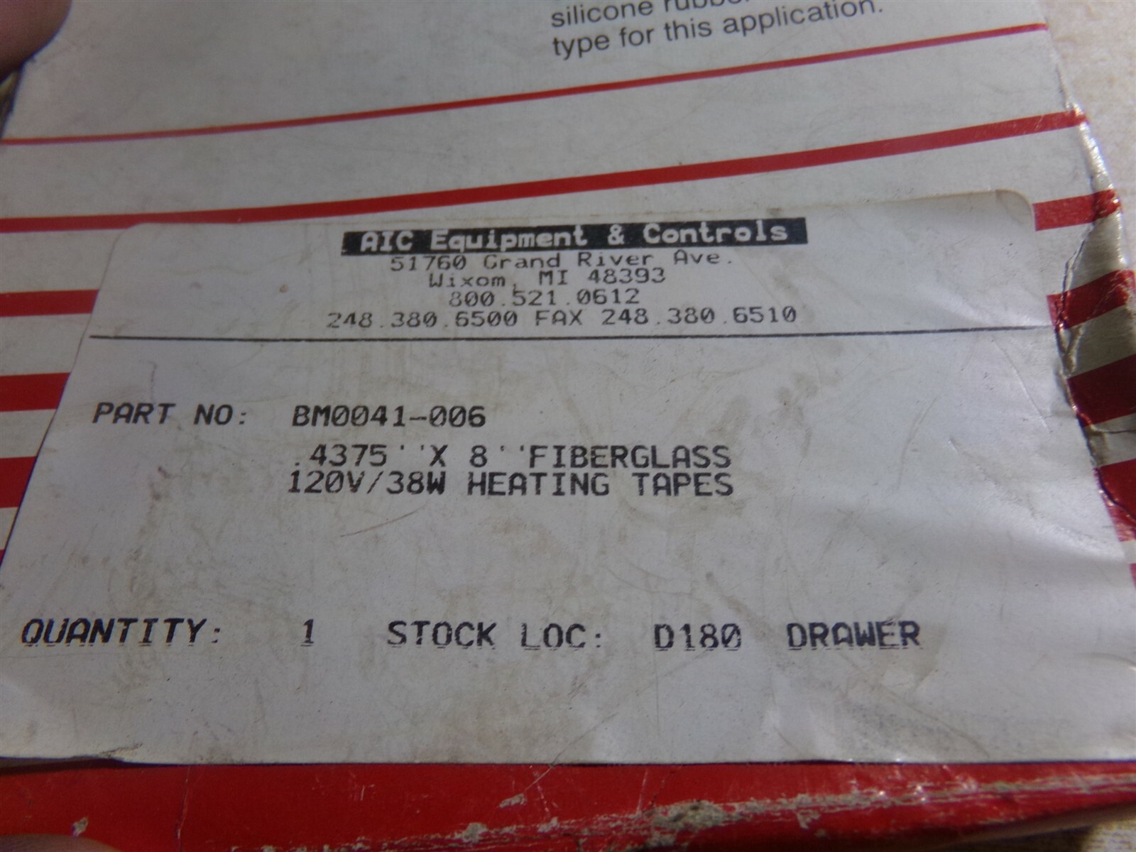 NEW BrickHeat Flexible Electric Heating Tape BMD041-006 *FREE SHIPPING*