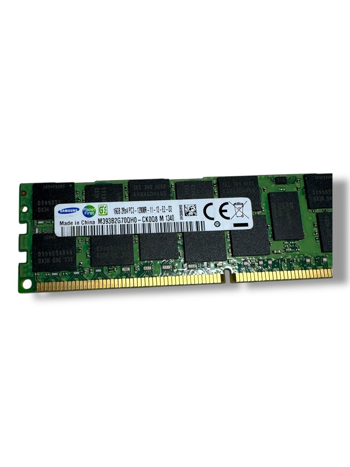 🟢samsung 16GB 2RX4 PC3-12800R-11-12-E2-D3 M393B2G70QH0-CK0Q8 M 1340 (Lot – 8ps)
