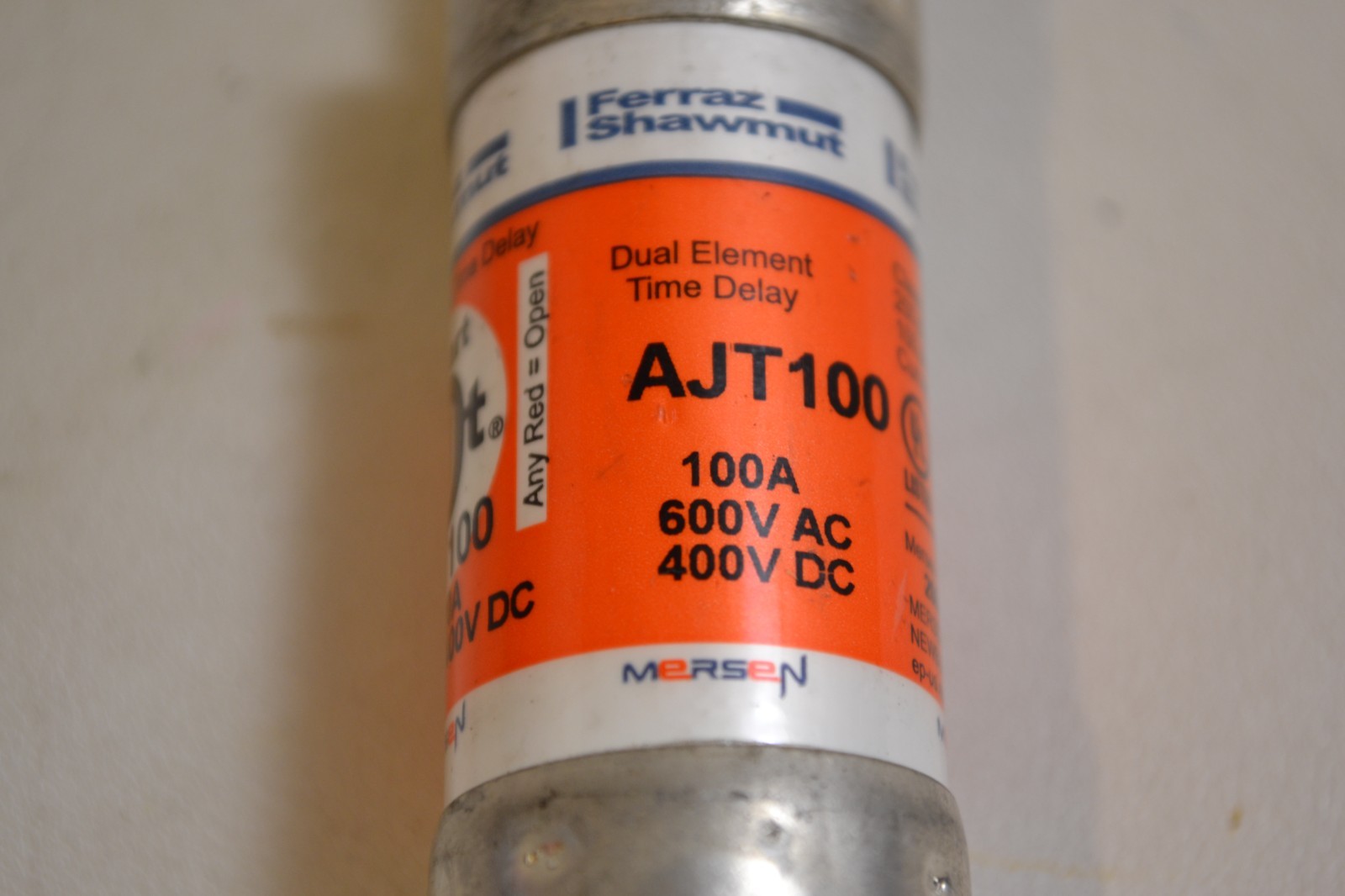 FERRAZ SHAWMUT AJT100 AMP-TRAP, SMART SPOT DUAL ELEMENT, TIME DELAY