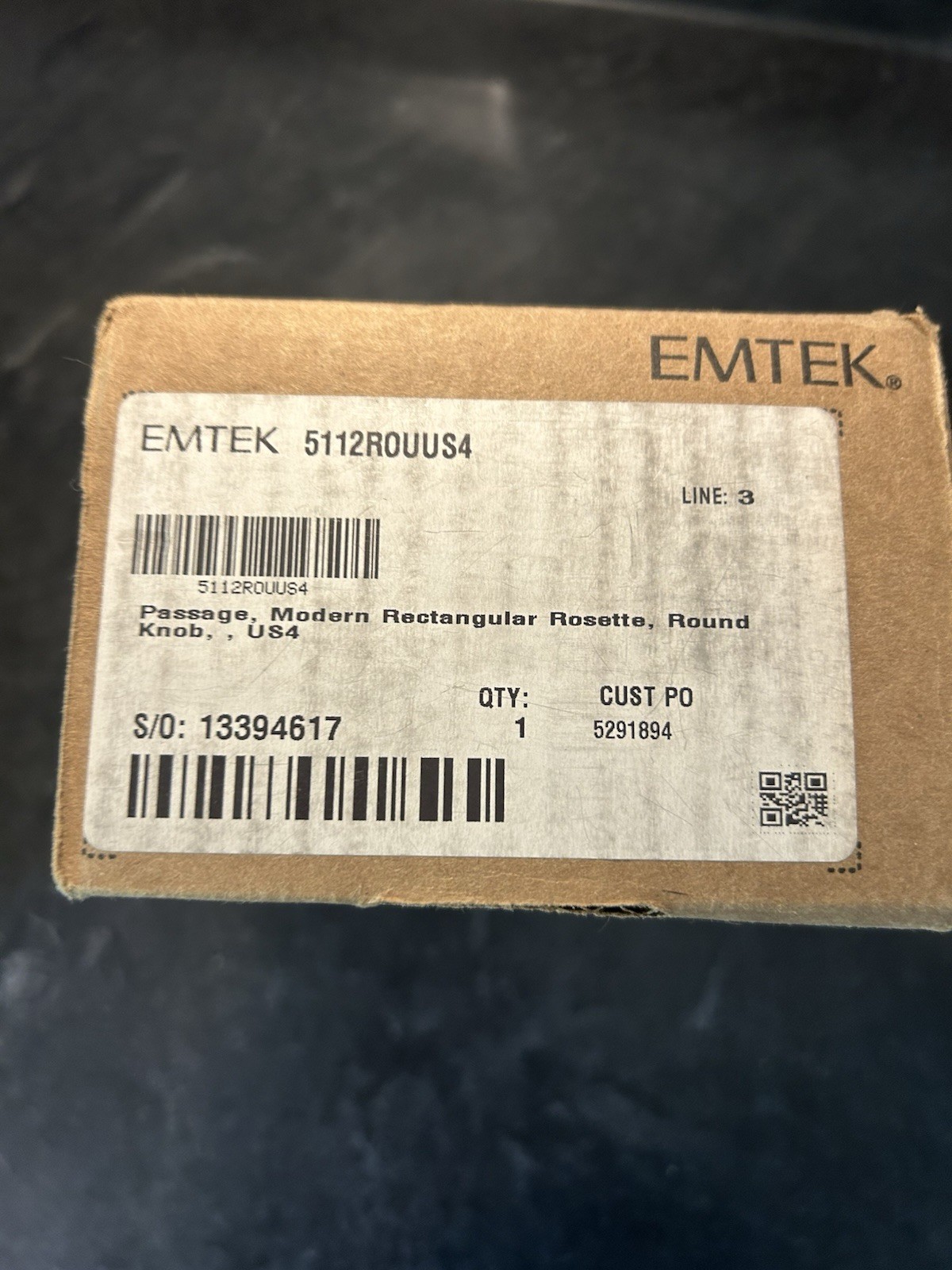 Emtek 5112R0UUS4 Passage Modern Round Knob US4 Assembly “Handles Only”