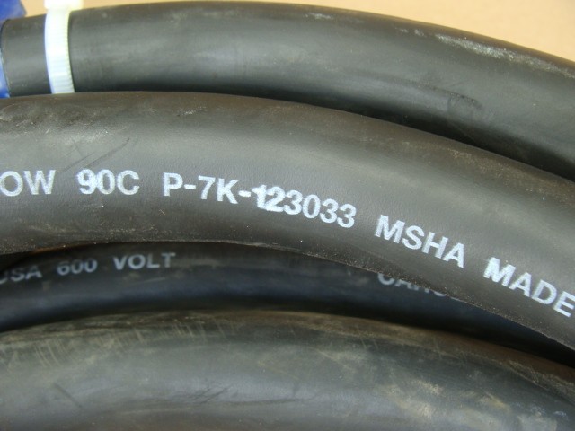CAROL 4/5 TYPE SOOW SO 90C P-7K-123033 MSHA CABLE 600 VOLT