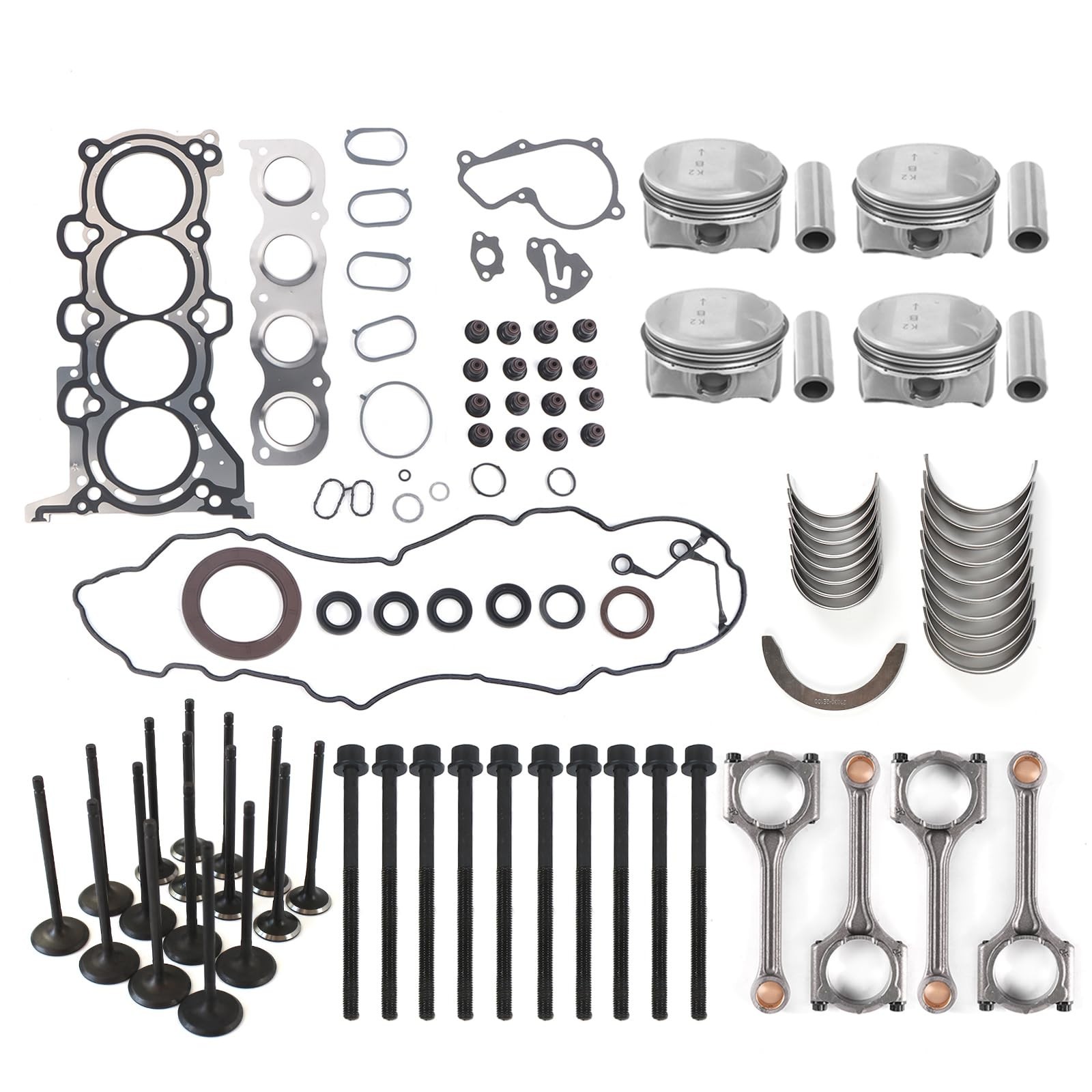 G4NH 2.0L Engine Overhaul Rebuild Kit Fits for Hyundai Elantra Kona Veloster,…