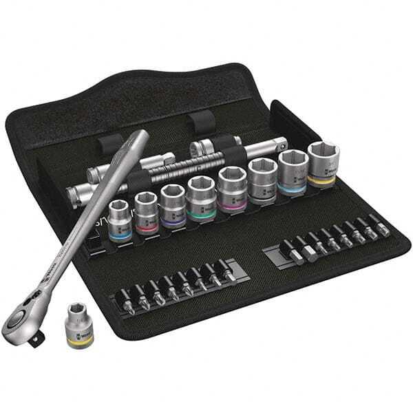 Wera 5004051001 3/8″ Drive Socket Set Comes in Folding Textile Box
