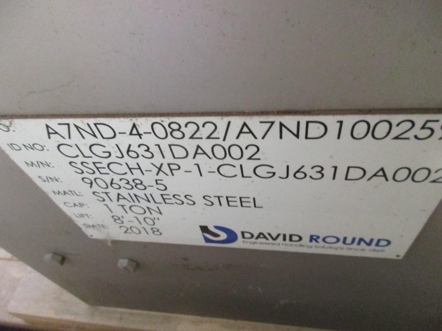 DAVID ROUND SSECH-XP-1-CLGJ631DA002 1 TON CLGJ631DA002 480V 3.46A NSNP