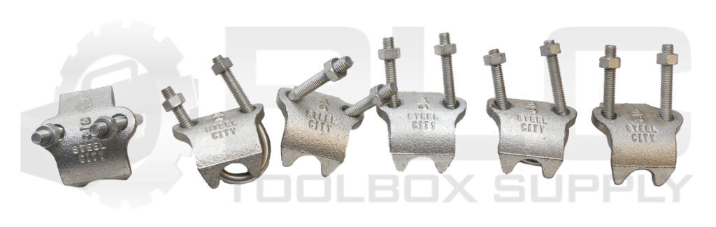 LOT OF 6 NEW STEEL CITY 3/4″ BEAM CLAMP