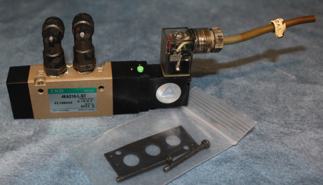 CKD VALVE UNIT 4KA210-L-ST DC24V “6 Month Warranty” Gasket and Screws Included