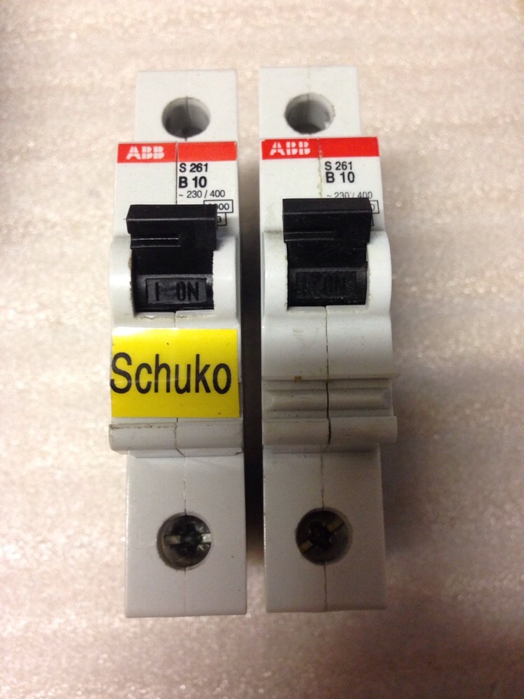 Siemens 5SX21-C6 & 5SX21-C4 & ABB S261B10, Lot Of 9, SHIPSAMEDAY#1632M