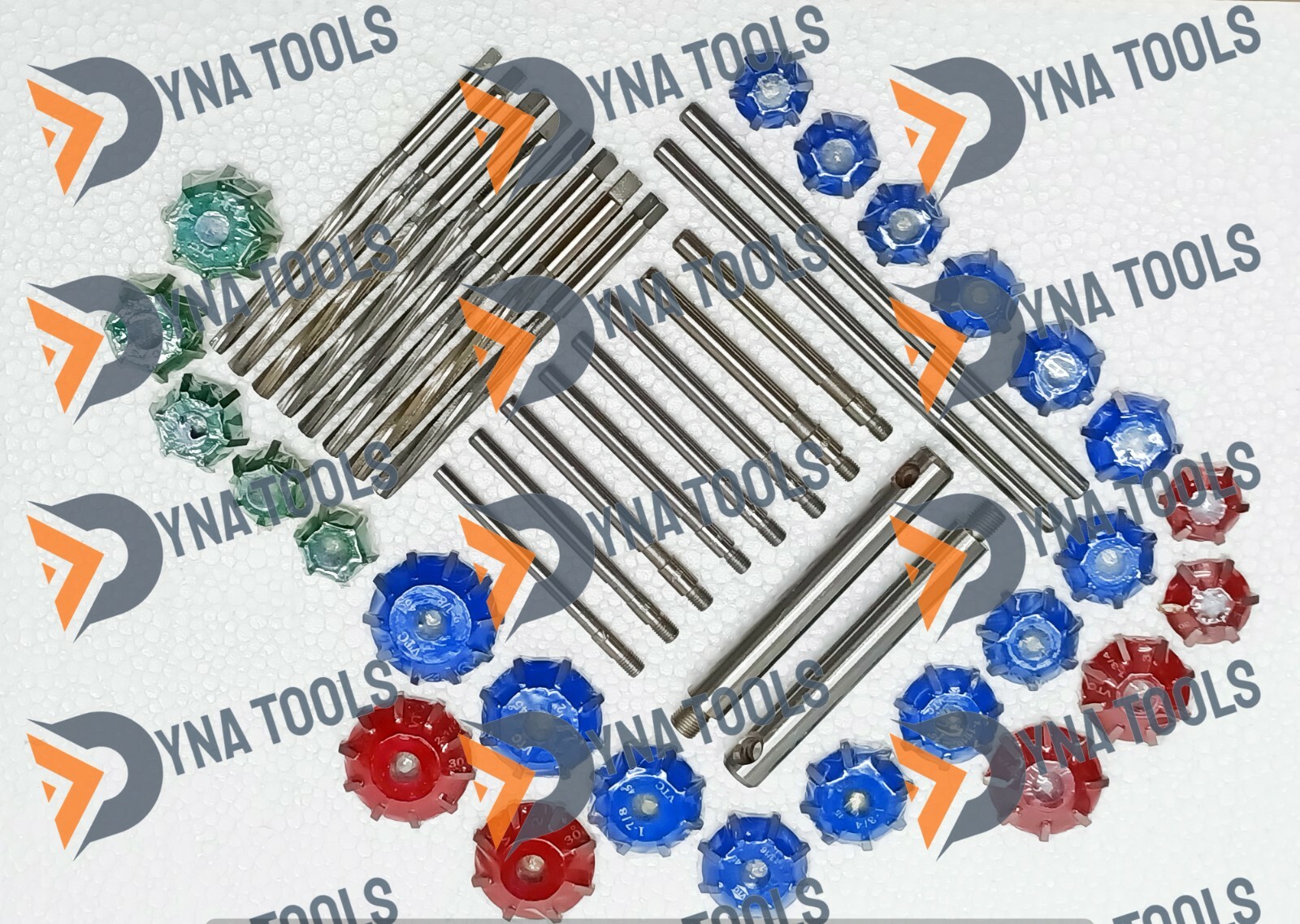 3 Angles Carbide Tipped Valve Seat Cutter Set + Reamers For DIESEL PETROL ENGINE