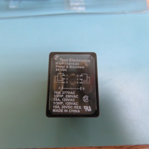 TYCO K10P-11D15-24 Qty of 5 per Lot General Purpose Relay DPDT (2 Form C) 24VDC