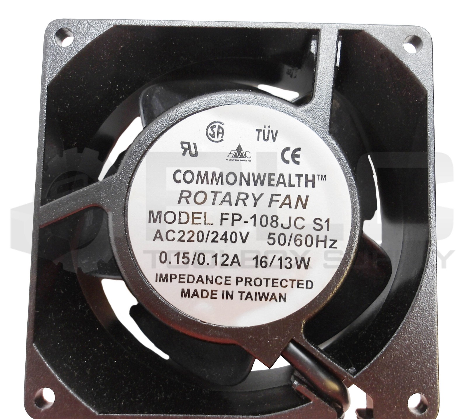 NEW COMMONWEALTH FP-108JC S1 COOLING FAN 220/240V 50/60HZ 0.15/0.12A 16/13W