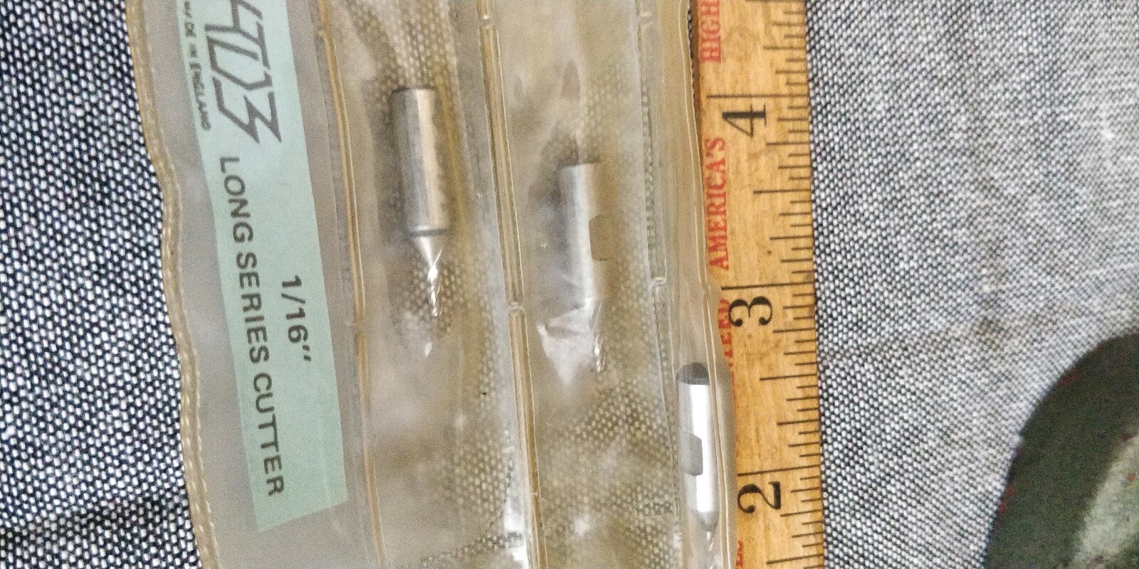 new old stock 3pack 1/16″ HSS- Co Endmill Made in England Cobalt 3 flutes