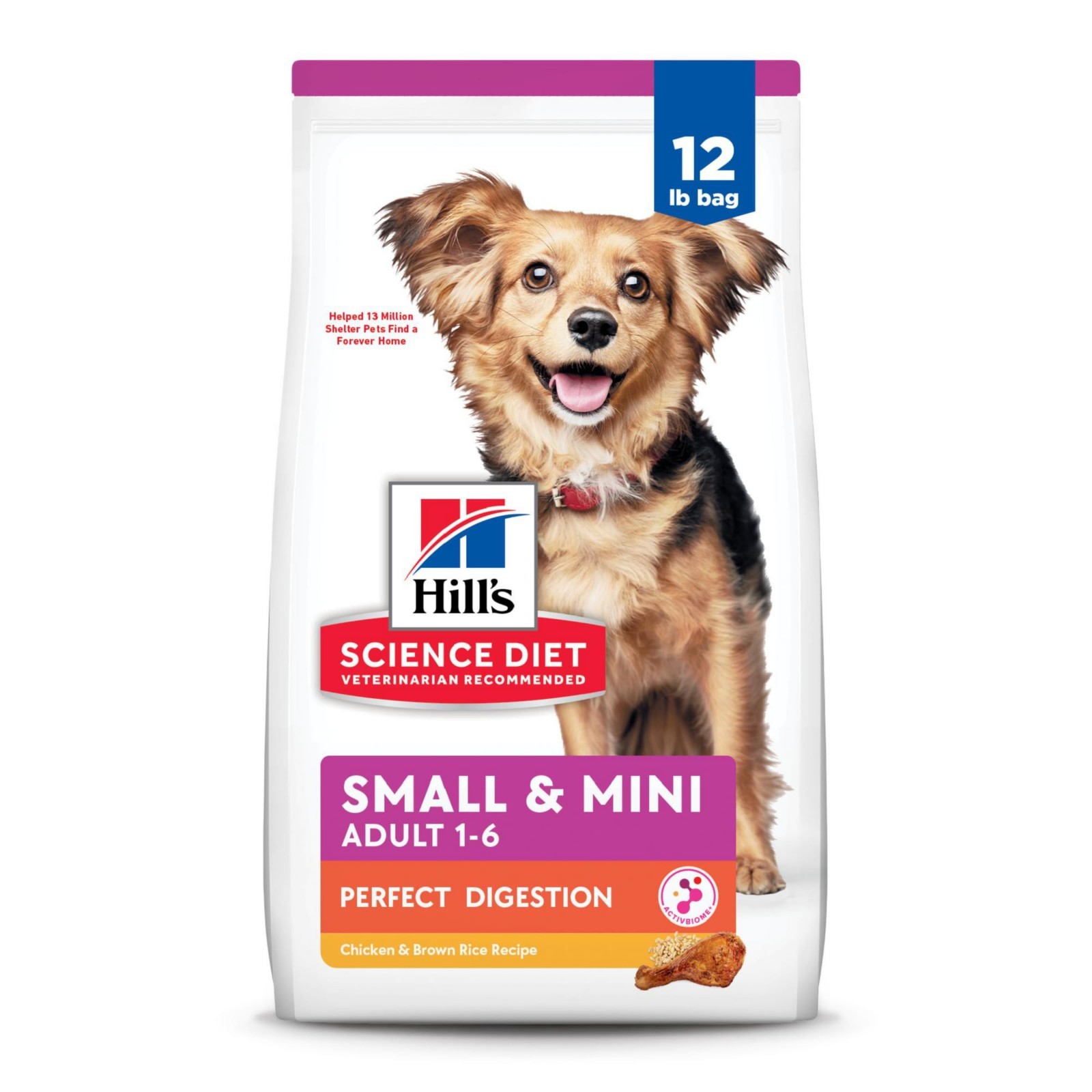 Hill’s Science Diet Perfect Digestion, Adult 1-6, Small & Mini Breeds Digestive