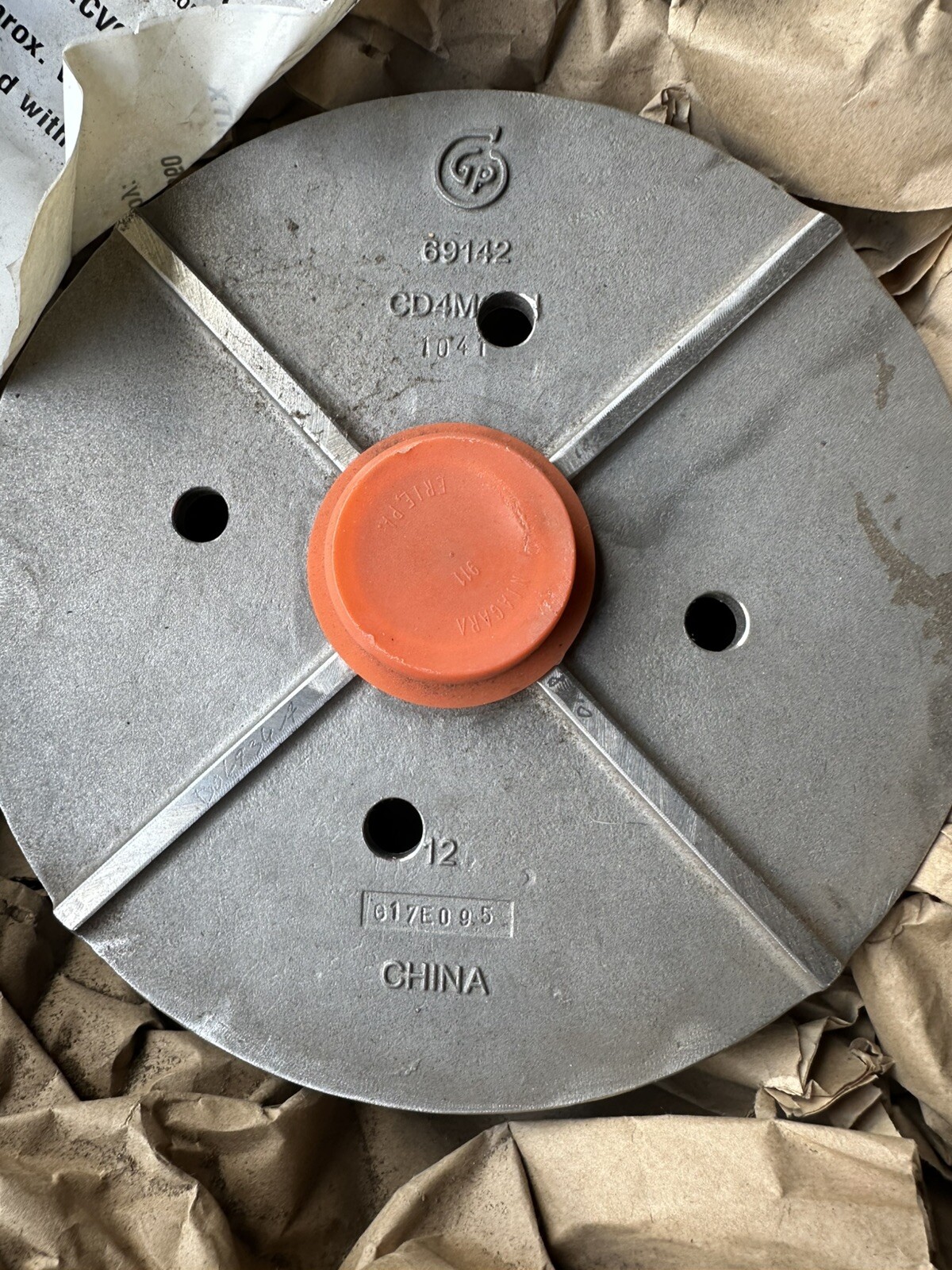 GOULDS PUMP OD06936A PUMP IMPELLER MODEL CV96 MTX 2X2-10”