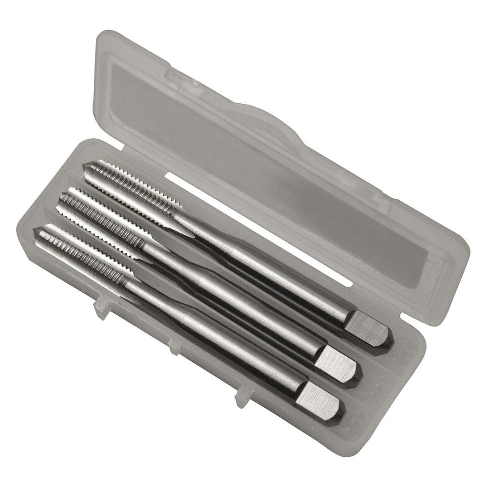 GREENFIELD THREADING 341912 Tap Set,Inch,#8-32 Thread Size,Bright 407D08