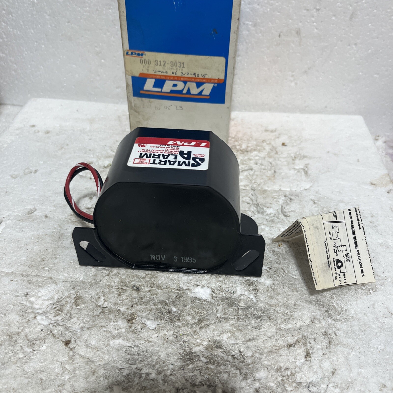 Smart Alarm 312-9031 LPM Adjusts Automatically from LO to HI 12-48 volts DC