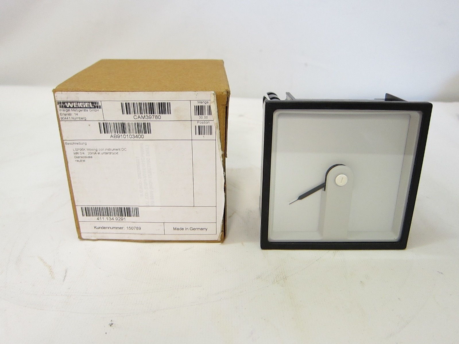 New in Box Weigel LSP96K Analog Panel Meter Moving Coil Instrument 