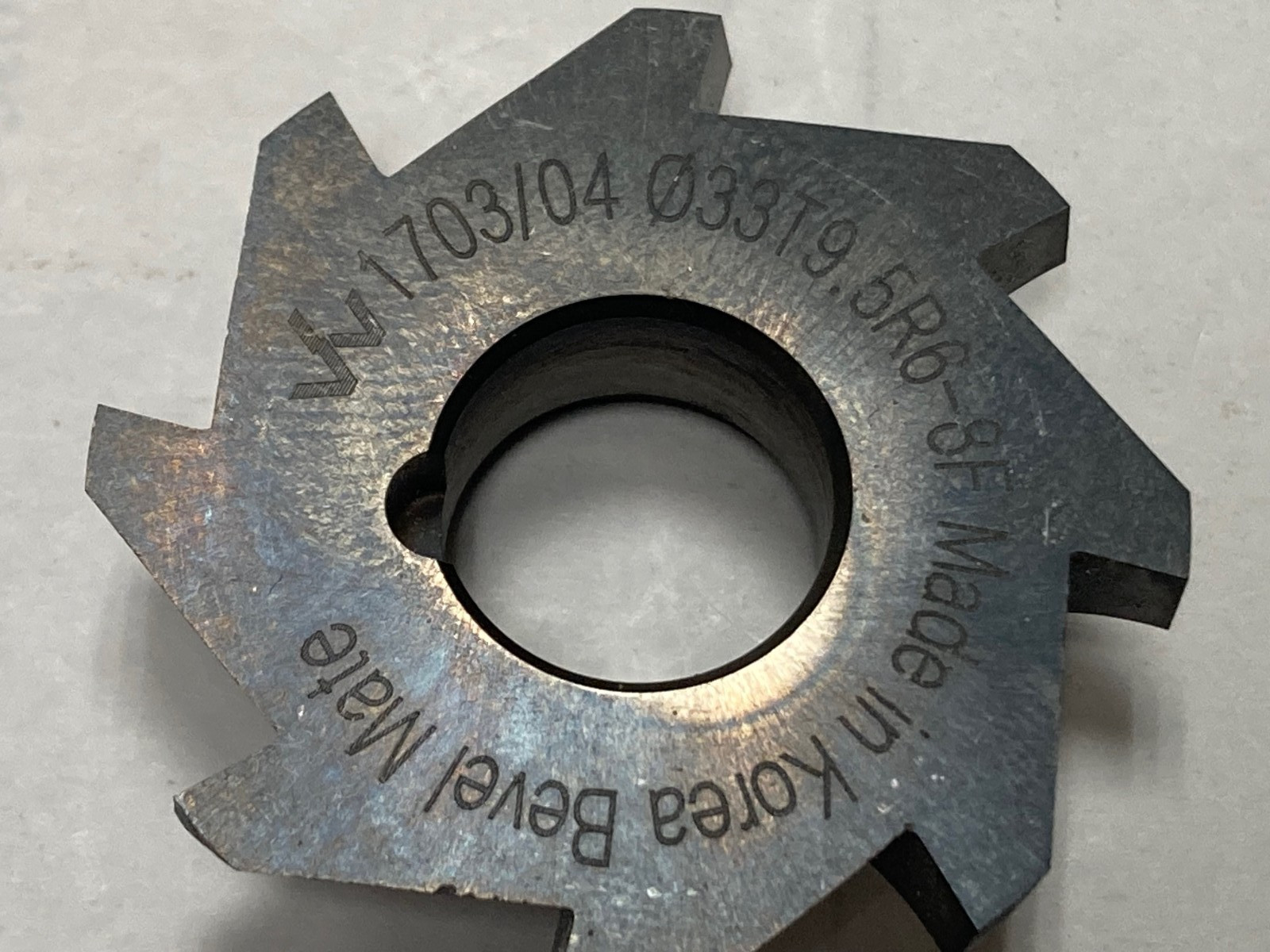 BEVEL MATE 1703/04 Ø33T9.5R6-8F, Carbide Radius Cutter