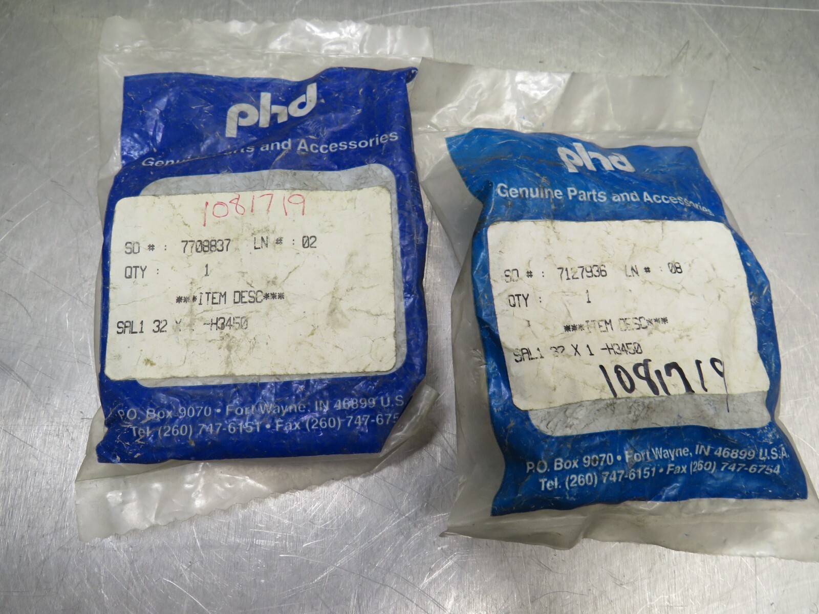 PHD SAL1 32 x 1-H3450 Kit Lot of 2!