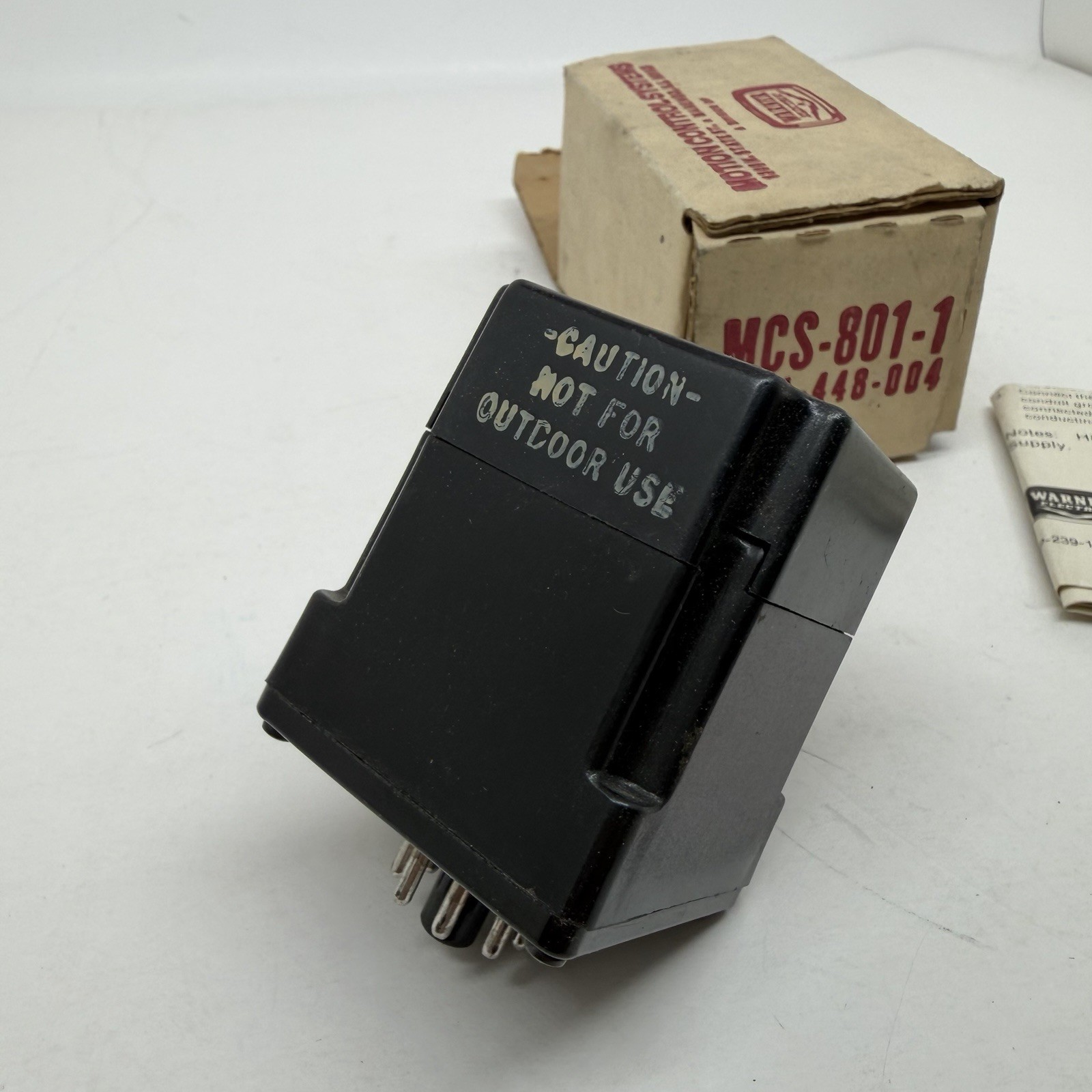 NIB WARNER ELECTRIC .8A 90V OUTPUT POWER SUPPLY MCS-801 NOS 6001-448-004
