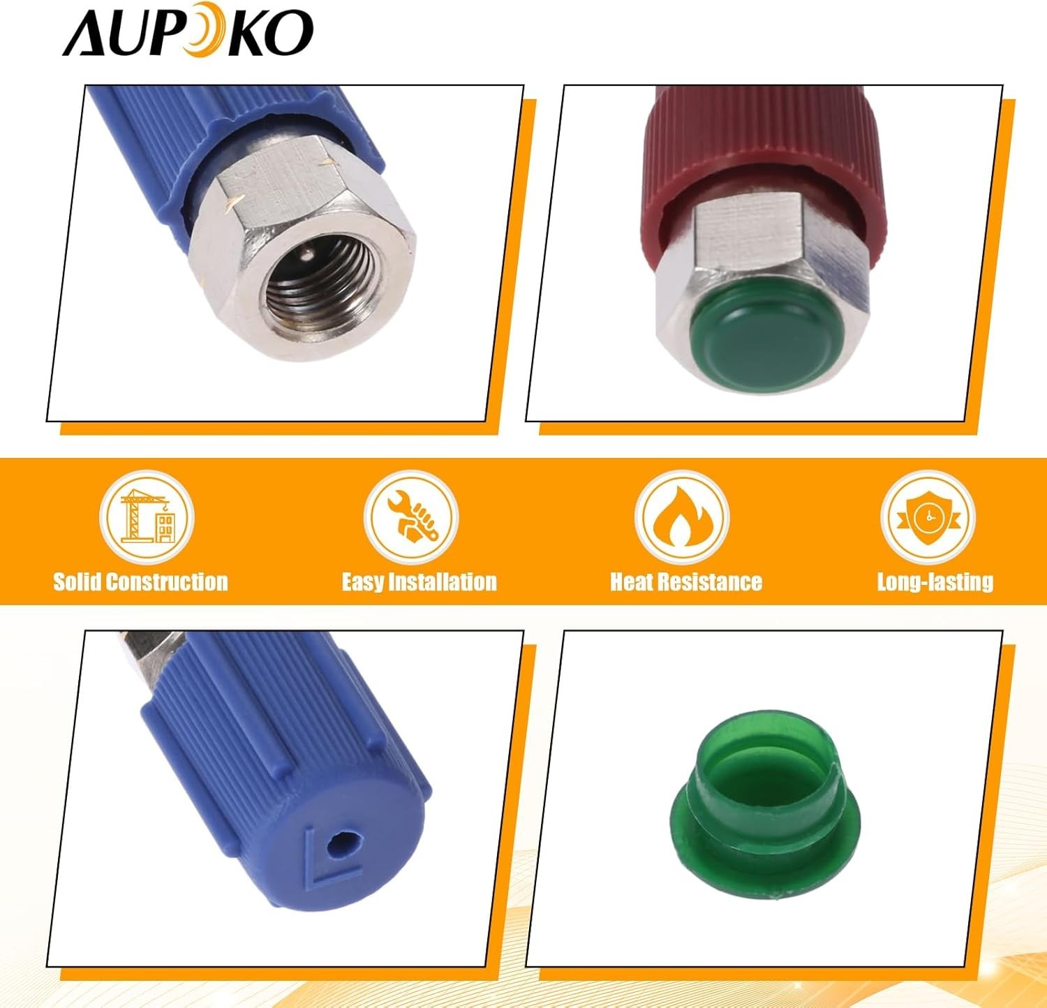 Aupoko R12 R22 to R134A Conversion Adapter Kit, R12 to R134A Retrofit Valve Fitt