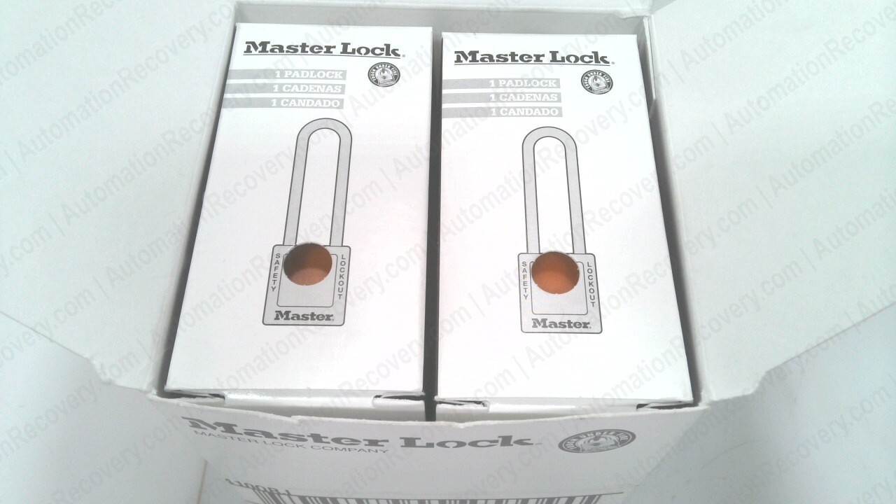 MASTER LOCK 410ORJ BOX OF 6, ZENEX THERMOPLASTIC SAFETY PADLOCK 1-1/2″, #334312