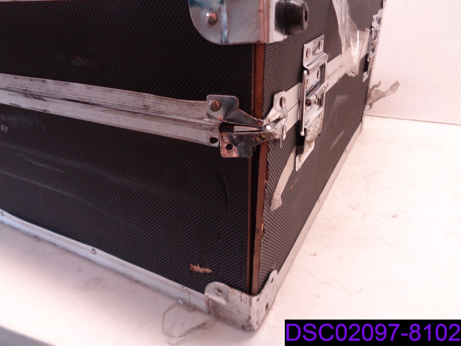 Used Tradeshow Portable Document Display 19″ x 22-1/2″ Case, 39-1/2″ Tall Table