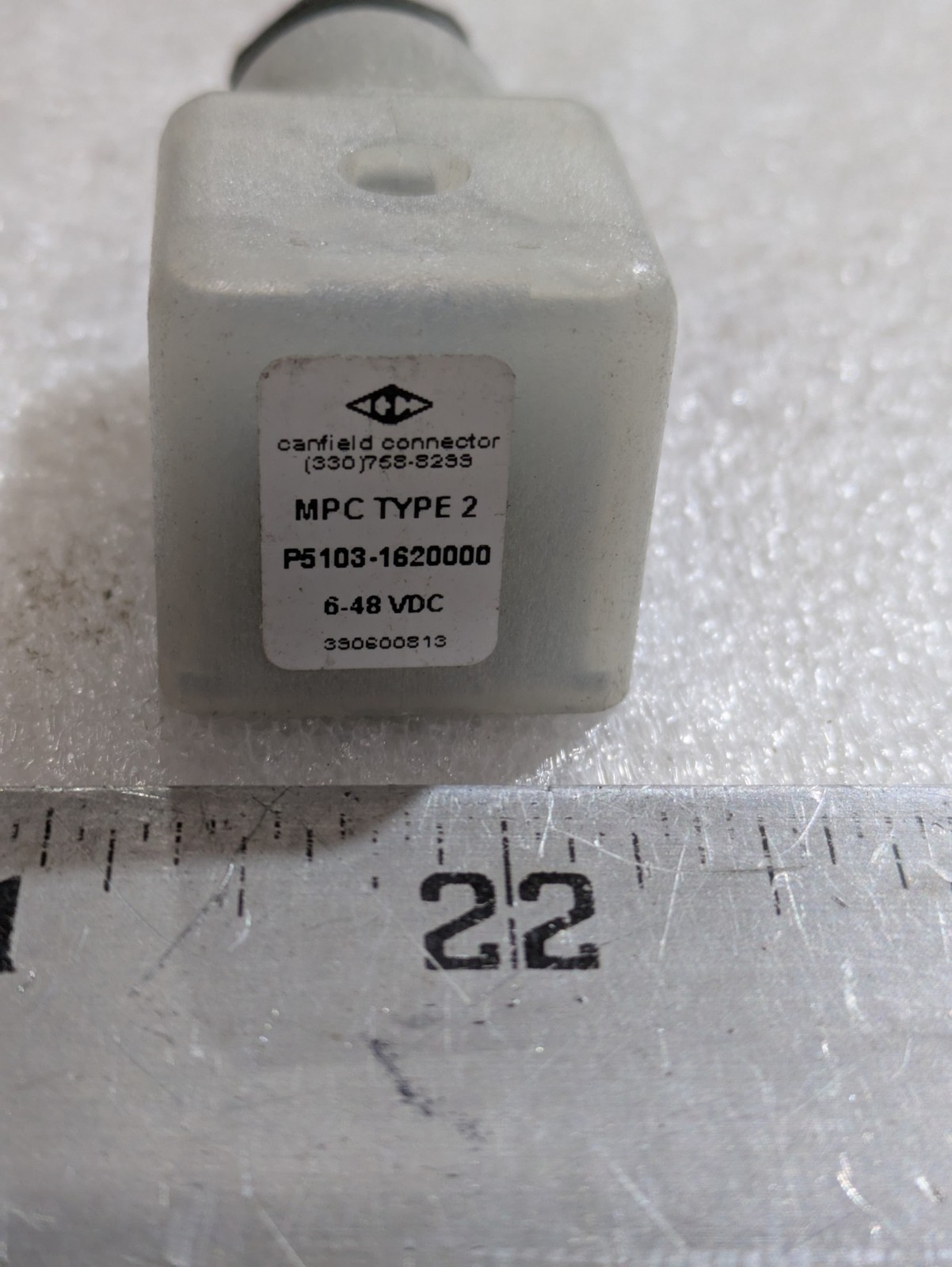 Canfield Connector P5103-1620000 MPC Type 2 Solenoid Valve 6-48VDC Industrial
