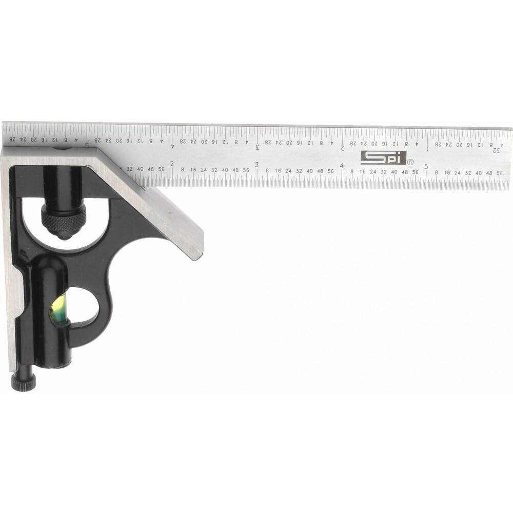 SPI 2 Piece, 6″ Combination Square Set 1/32 & 1/64″ (English/Metric) Graduati…