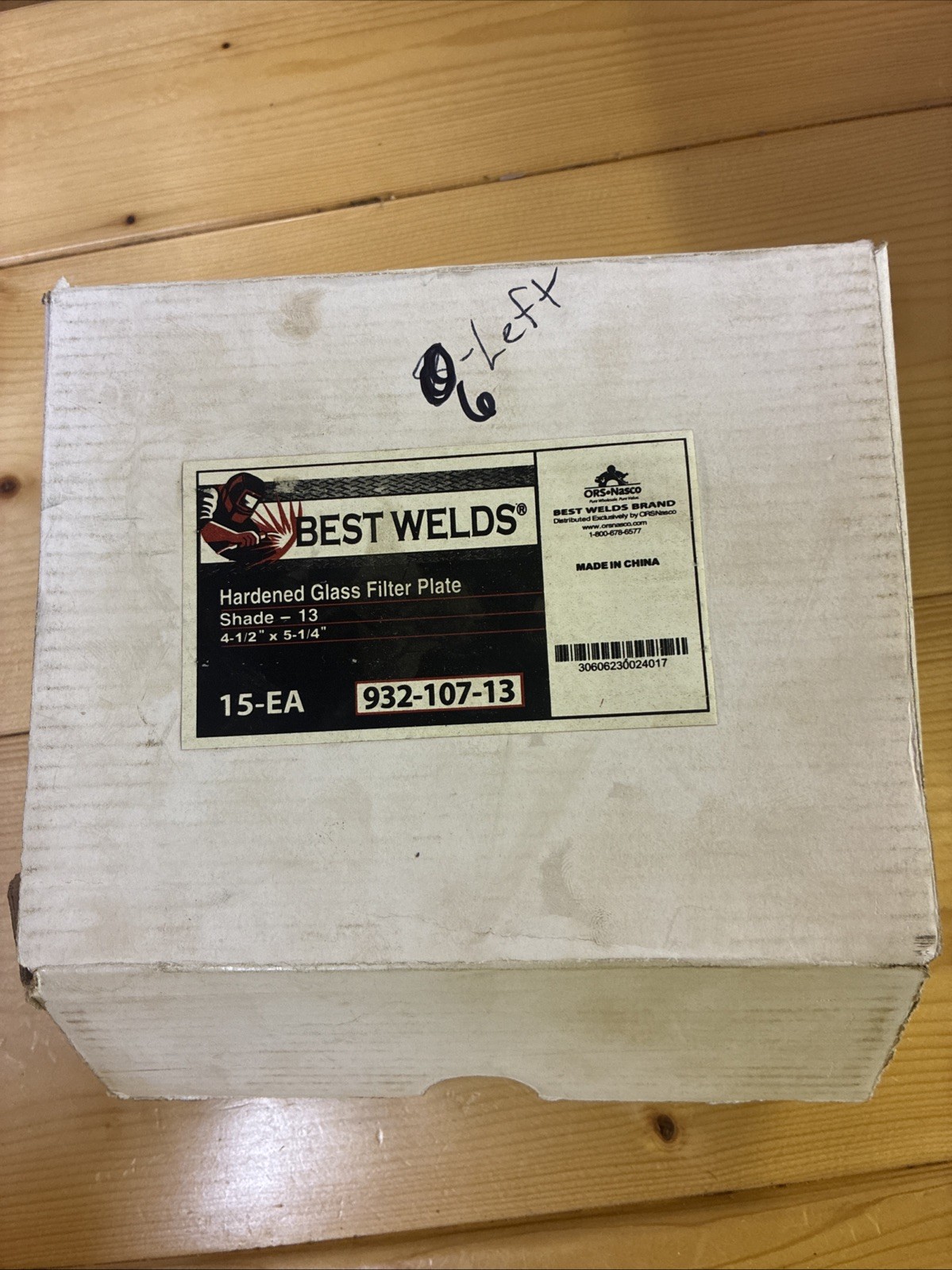 LOT OF 6 Best Welds 932-107-13 4-1/2″ x 5-1/4″ Glass Filter Plate Shade 13