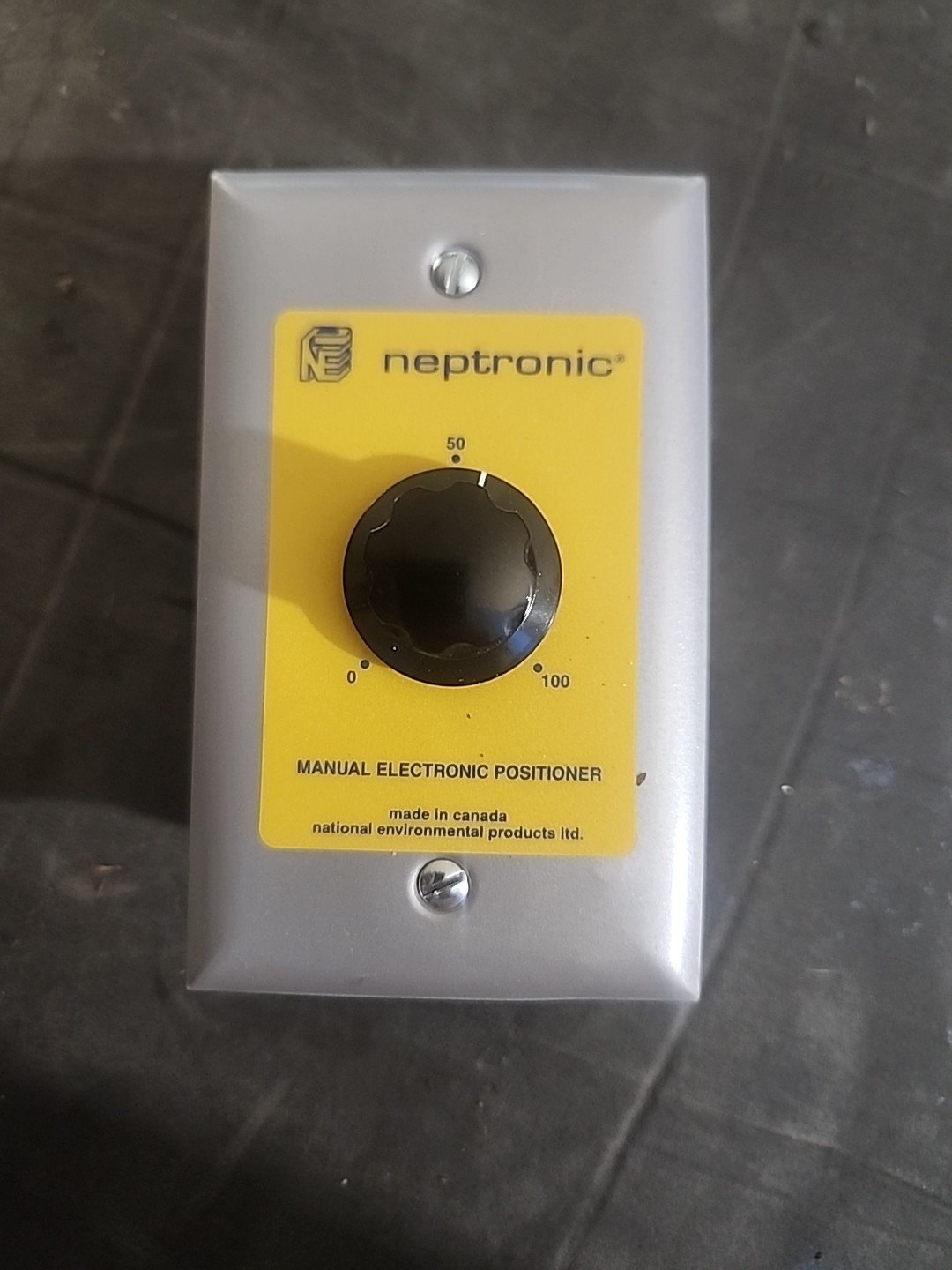 NEPTRONIC NF MEP 60-805019 MANUAL ELECTRONIC POSITIONER