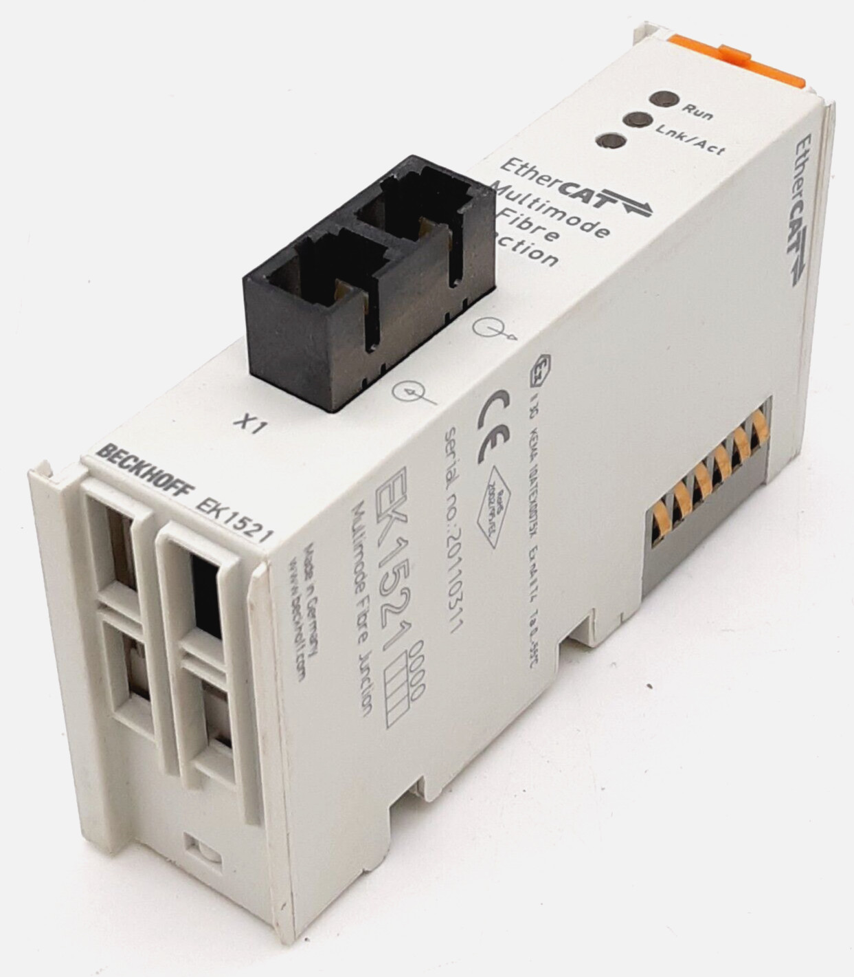 Beckhoff EtherCat EK1521 – 0000 1-Port Fiber-Optic Junction