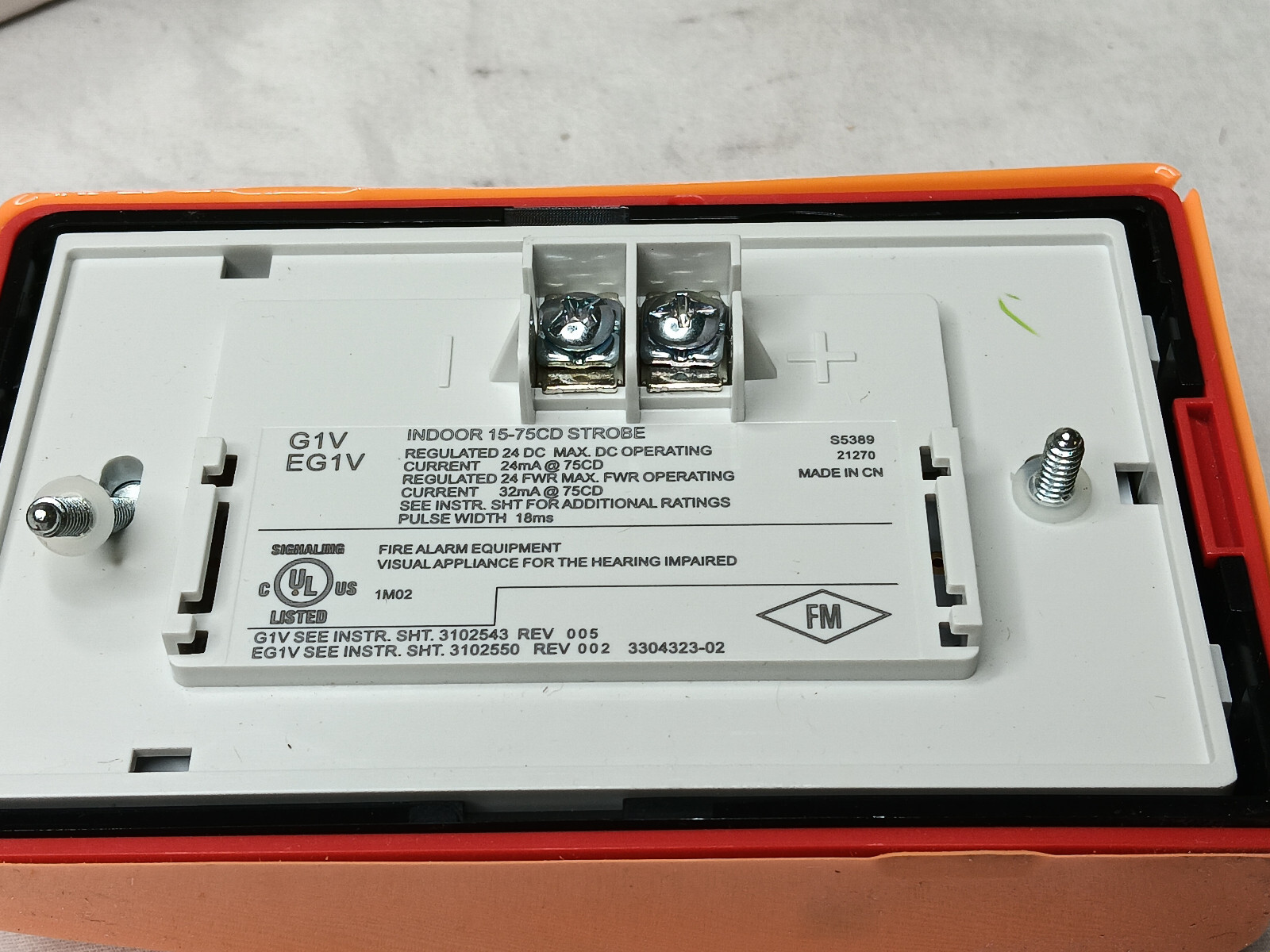KIDDE EG1VRN COMPACT WALL STROBE
