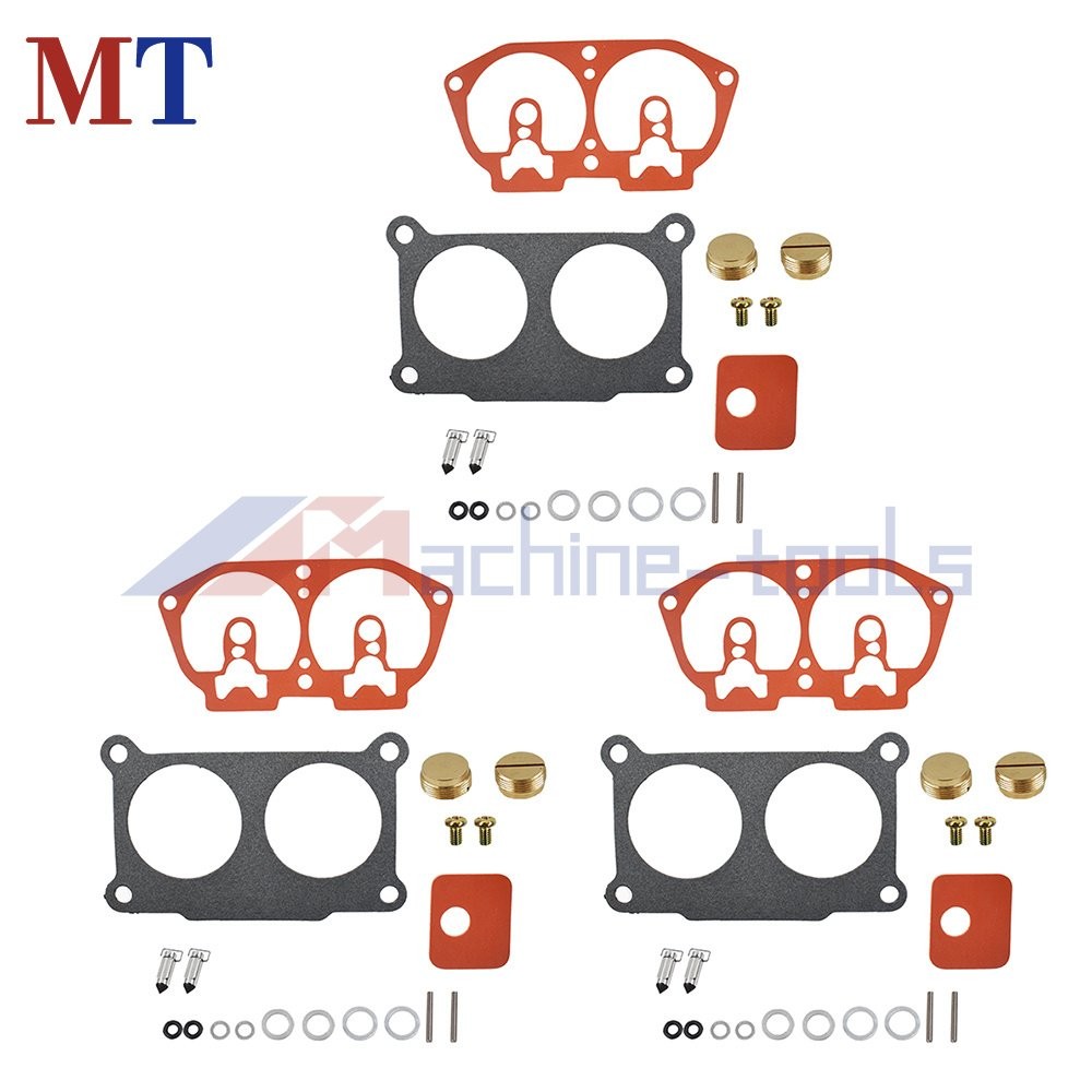 3× Carburetor Rebuild Kit For Outboard For Yamaha V-6 150 175 200 225 HP 86-95