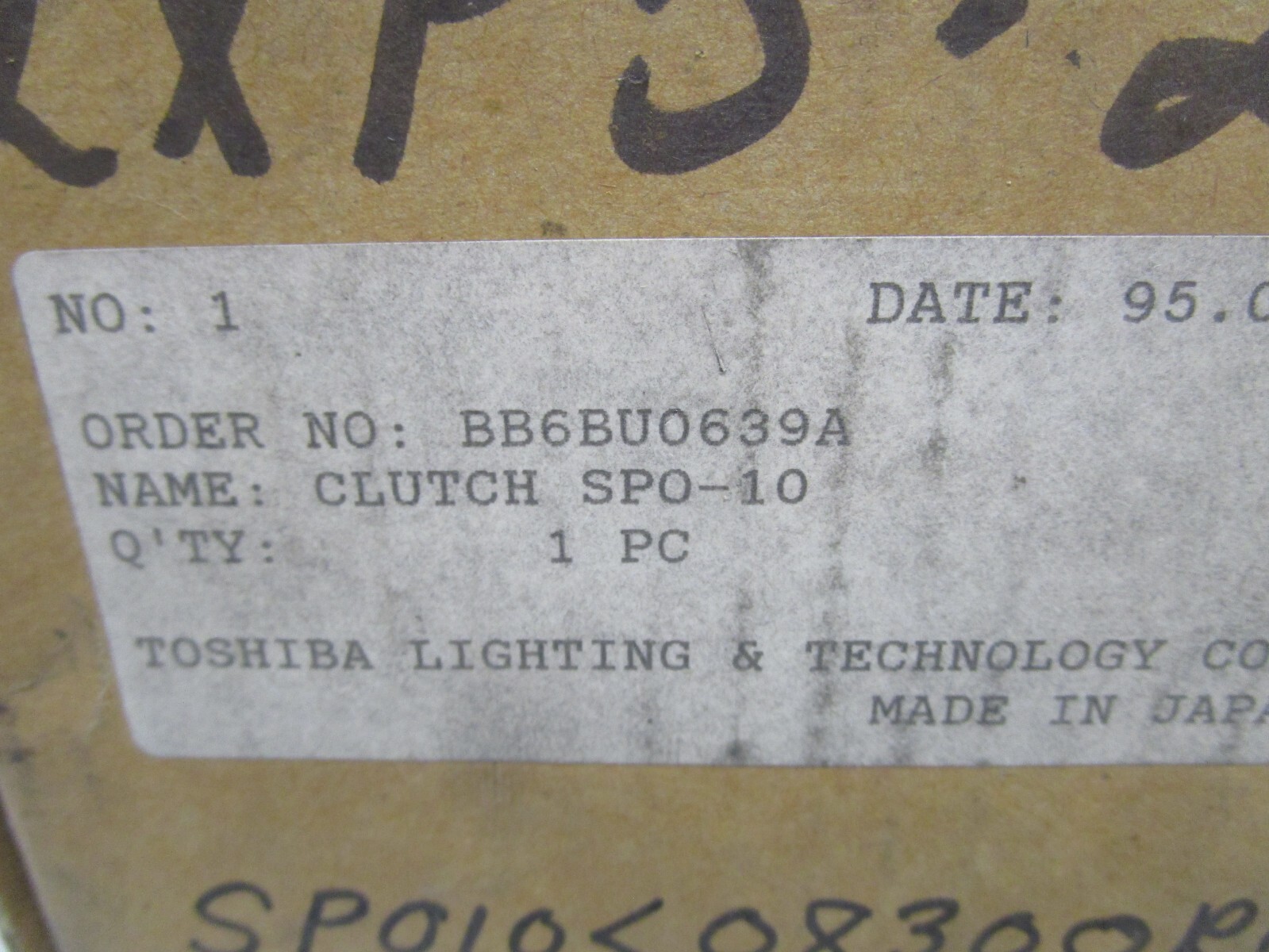 NEW SHINKO ELECTRIC SPO-10 CLUTCH DC 24V 34W