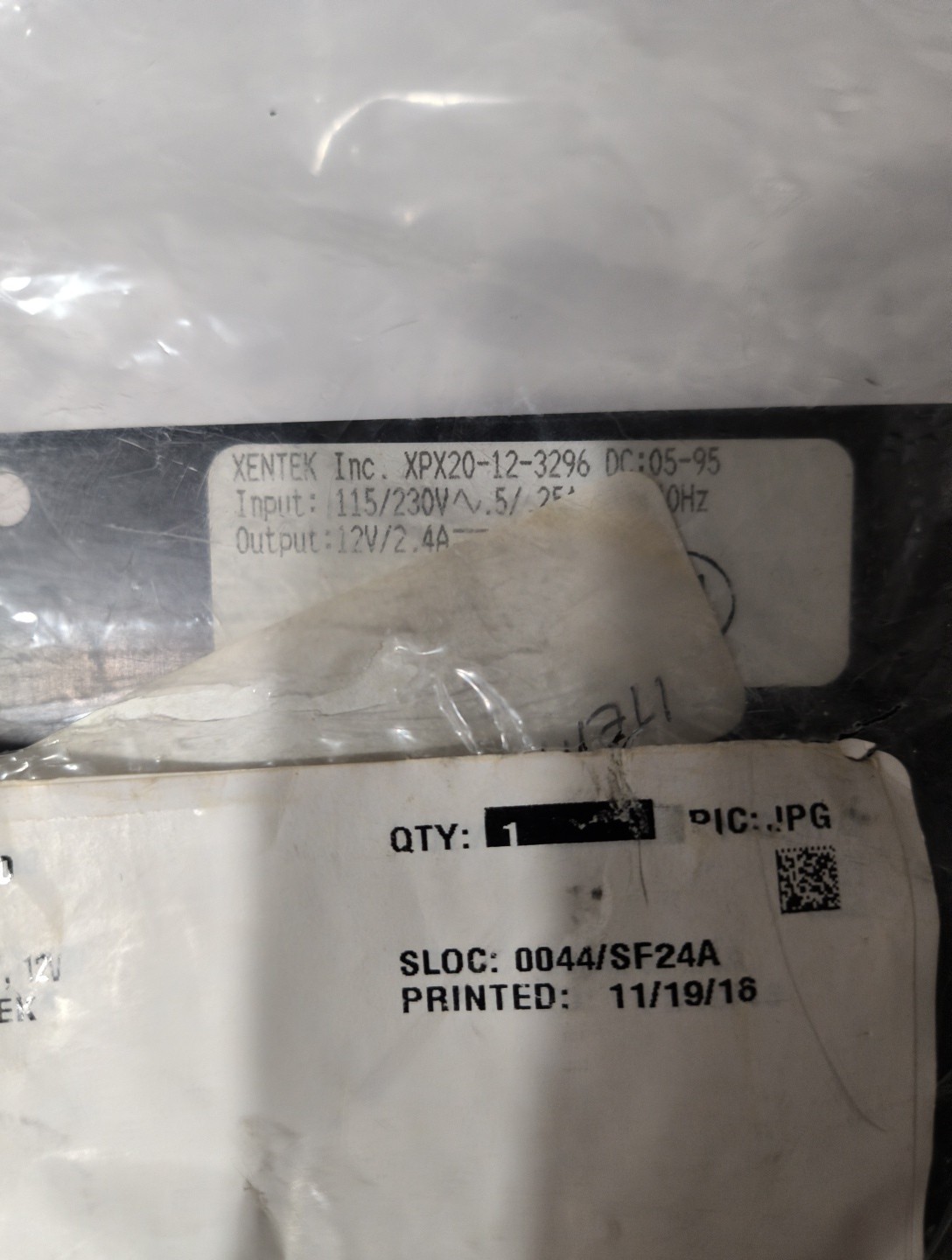 VARIAN E21000002 / XENTEK , 12V, NOS Varian IIS