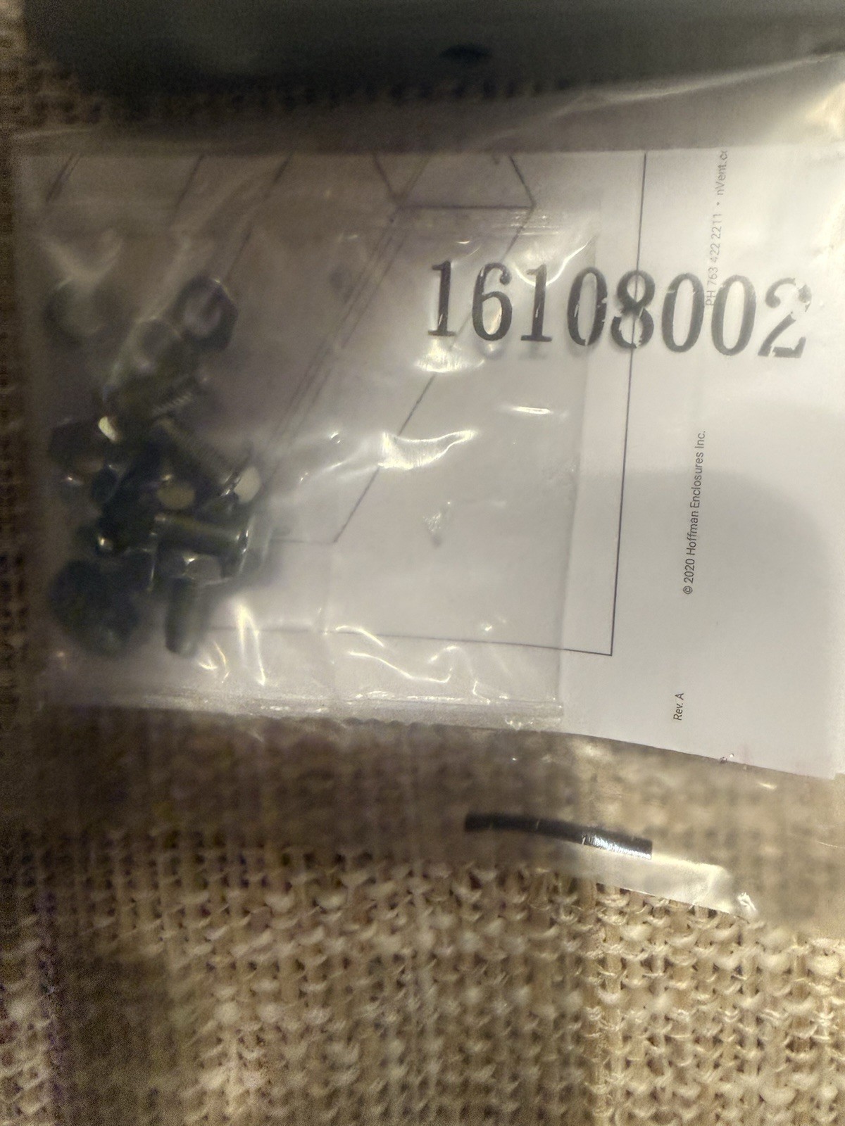 Lot of 2 Hoffman F44GCP 4×4 Wireway Closure Plates w/ Knockouts Type 1 Screws