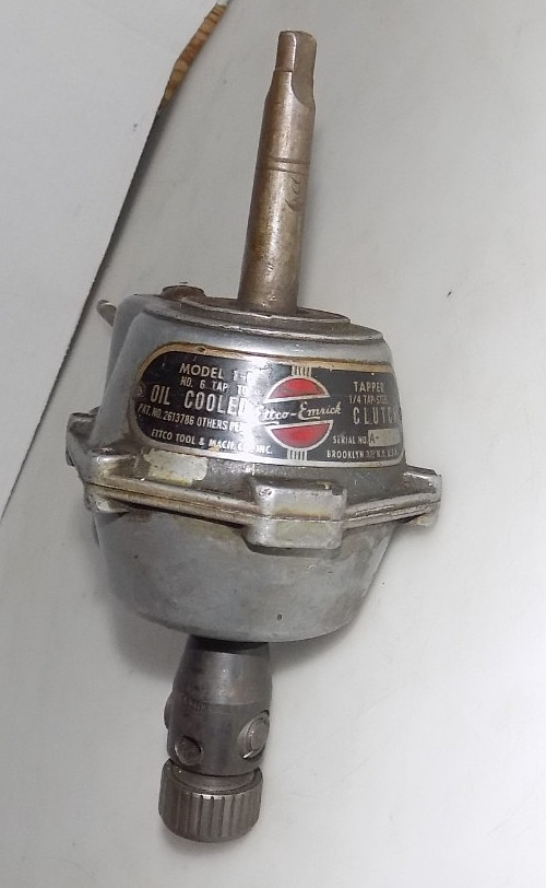 ETTCO-EMRICK MODEL 1-B TAPPER NO.6 TAP TO 1/4″ TAP STEEL CLUTCH OIL COOLED