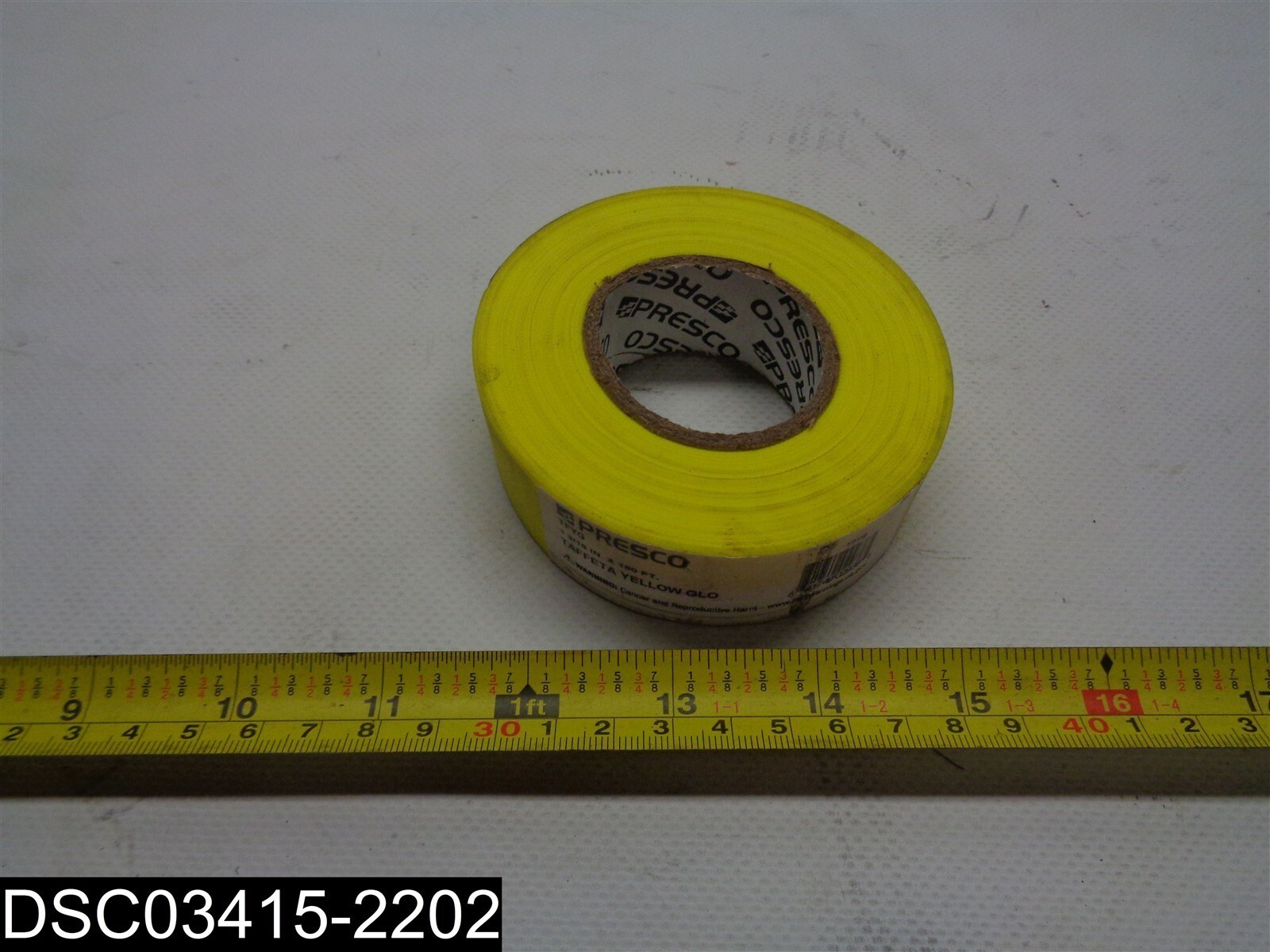 Presco PresGlo Taffeta Roll Flagging Tape: 1-3/16 in. x 50 yds. 841749029385