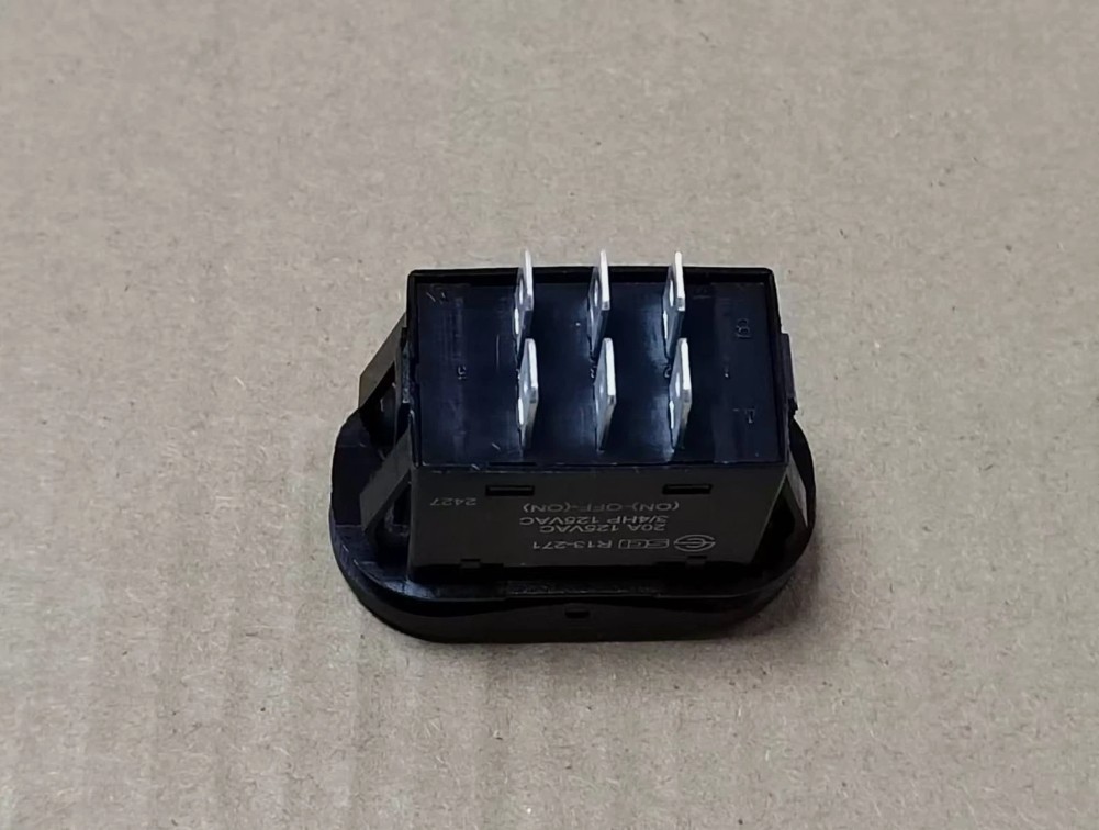 1PC SCI R13-271 6Pins 3 positions 20A/125VAC Rocker Switch