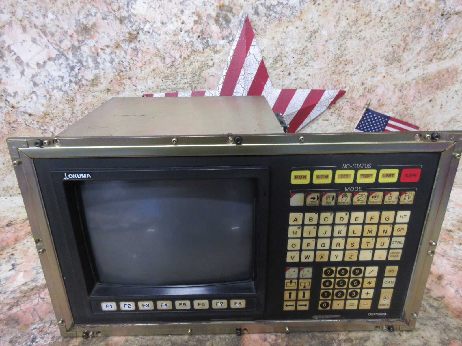 OKUMA CADET LNC8 CNC LATHE HA-E0105-653-800-134 OPERATING PANEL OSP5020L MONITOR