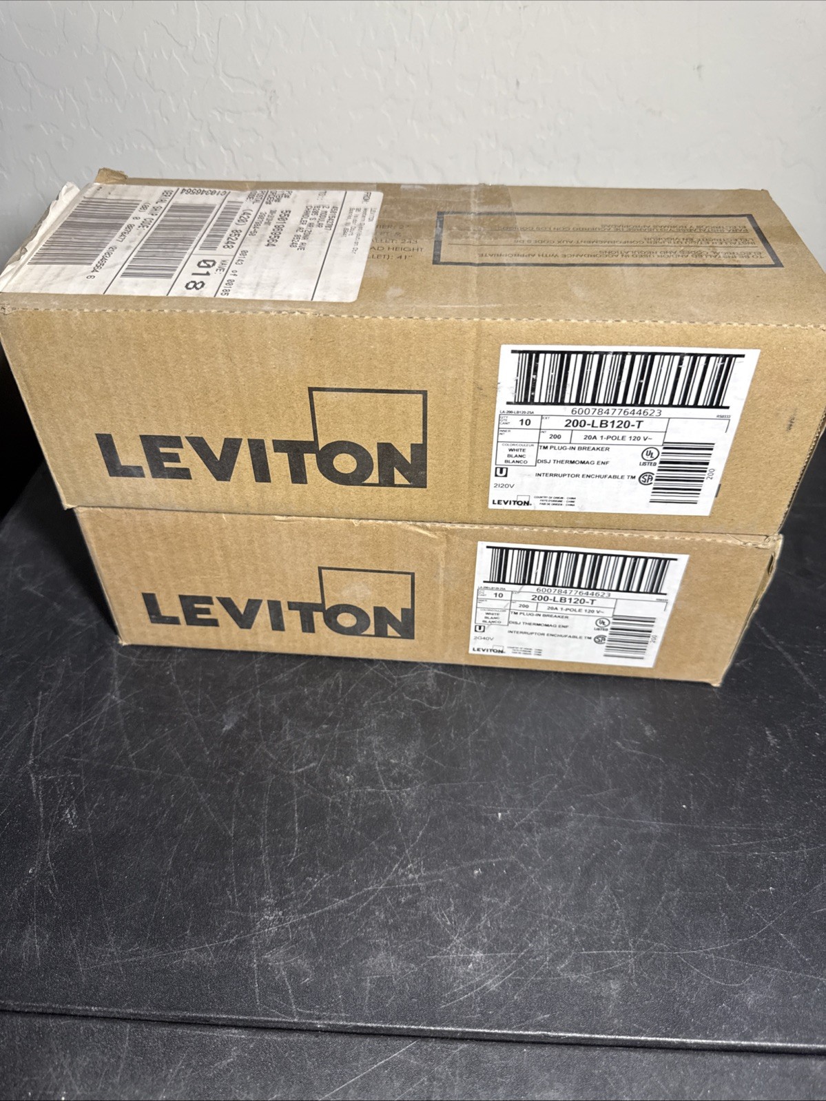20pc Leviton LB120T 20 Amp 1-Pole Std Thermal Magnetic Branch Circuit Breaker