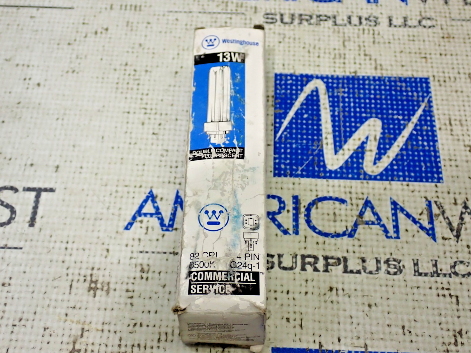 Westinghouse F13DTT/35/4P 13W Double Compact Fluorescent G24q-1 4 Pin