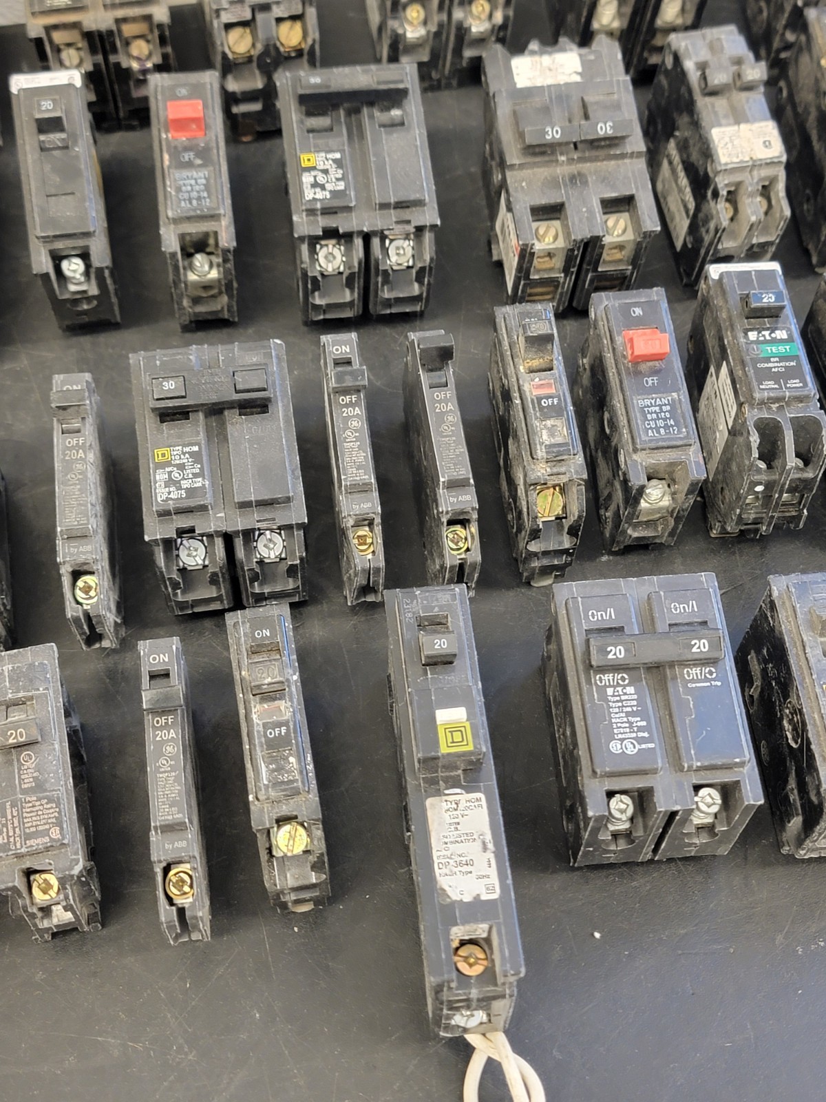 Lot of 55 Circuit Breakers Various Amps See Photos PRE-OWNED.
