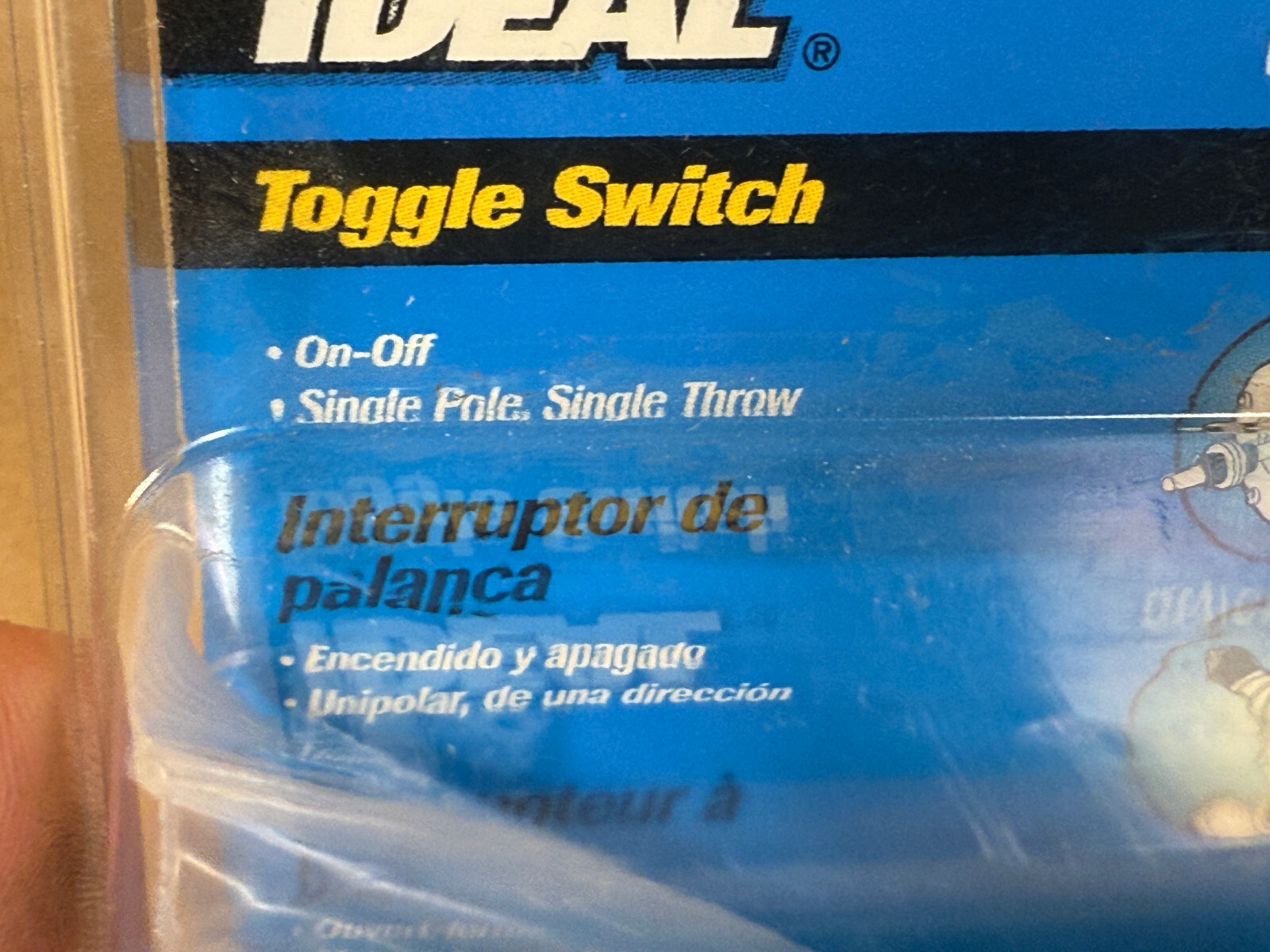Ideal 774008 Toggle Switch On-Off 125/227VAC 1 Pole 20/10 Amp – free shipping