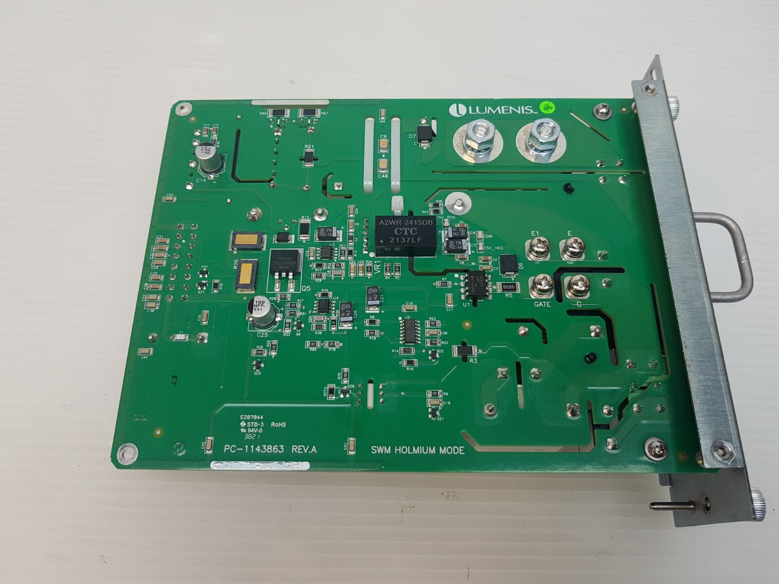 LUMENIS MODULE LM-SA-1143881-F, PC-1143863 REV. A SWM HOLMIUM MODE