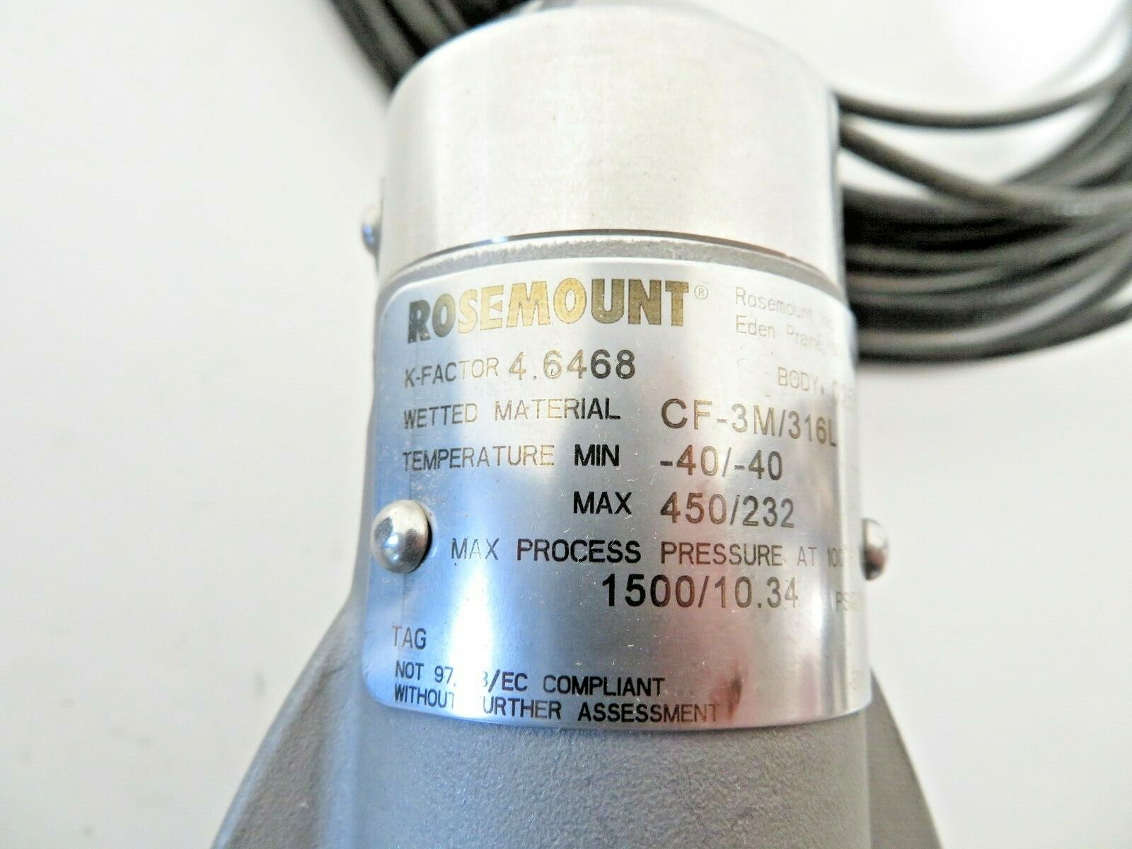 4″ Rosemount 8800DW040SA1N1D1E1M5R30Q4Q8 CL150 Wafer Vortex Flowmeter NEW 2013