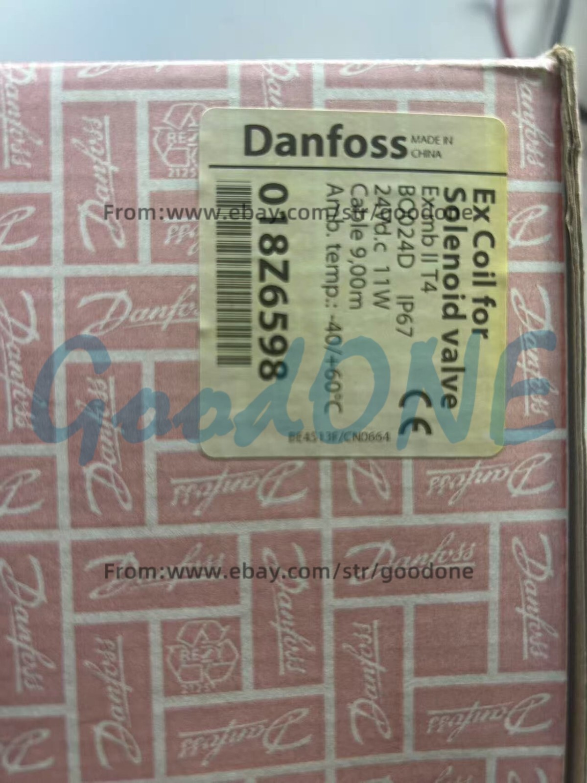 1PC NEW FOR Danfoss 018Z6598 Solenoid Valve Coil