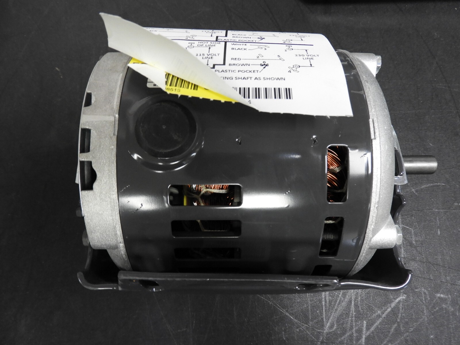 Dayton 3K613BG Split-Phase Belt Drive Blower Motor, 1/6 Hp, 115/208-230V AC