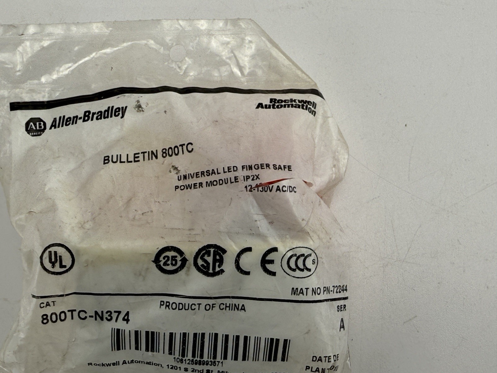 Allen Bradley 800TC-N374 Led Module 800TCN374
