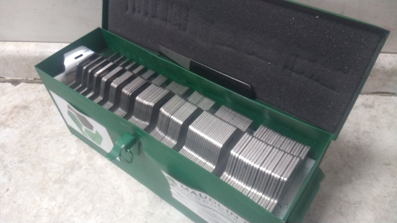 Maudlin Products MSD5-FK 260 Pc 5 In Shim L Slotted Shim with Tab Assortment